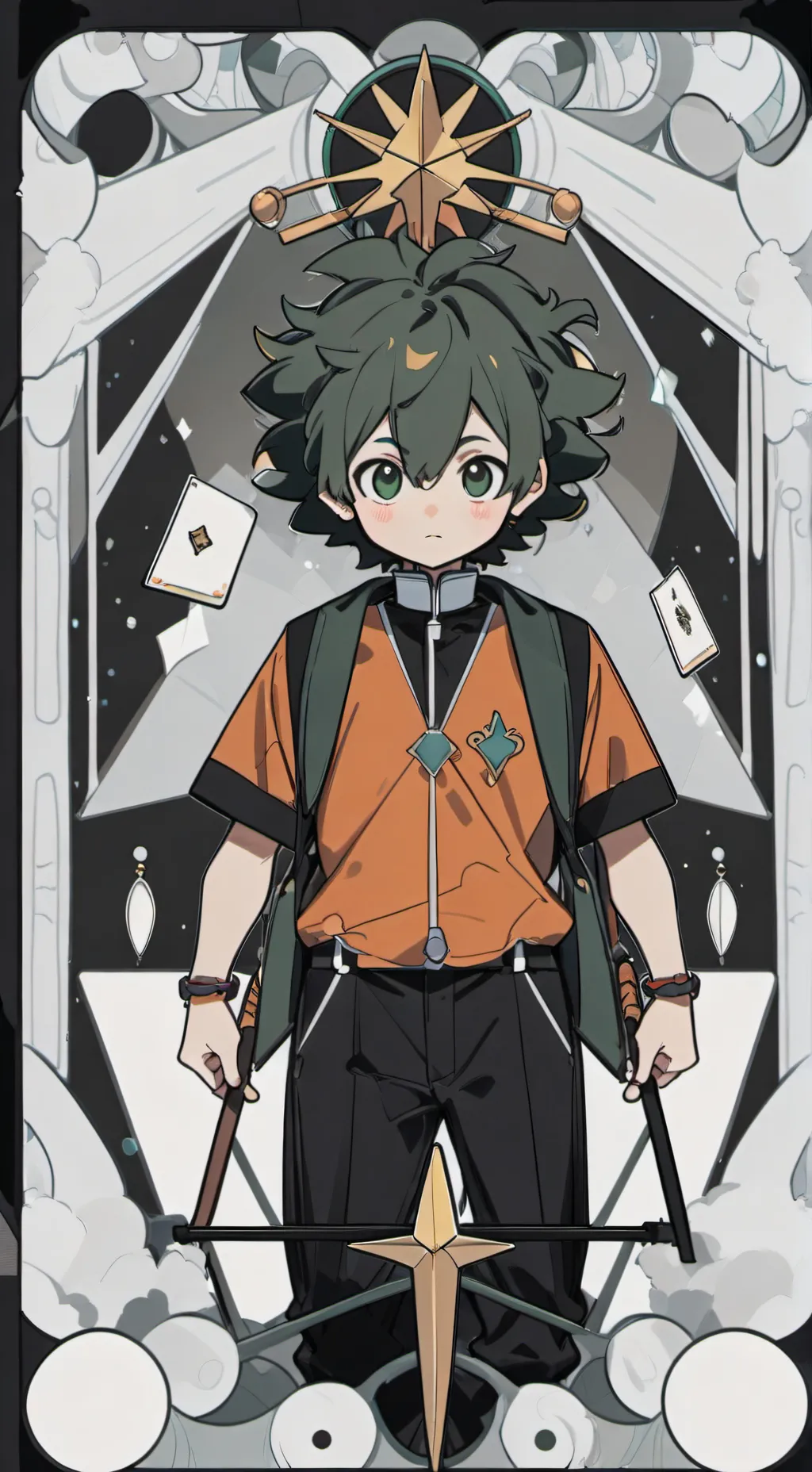 ai character: deku x uraraka  background