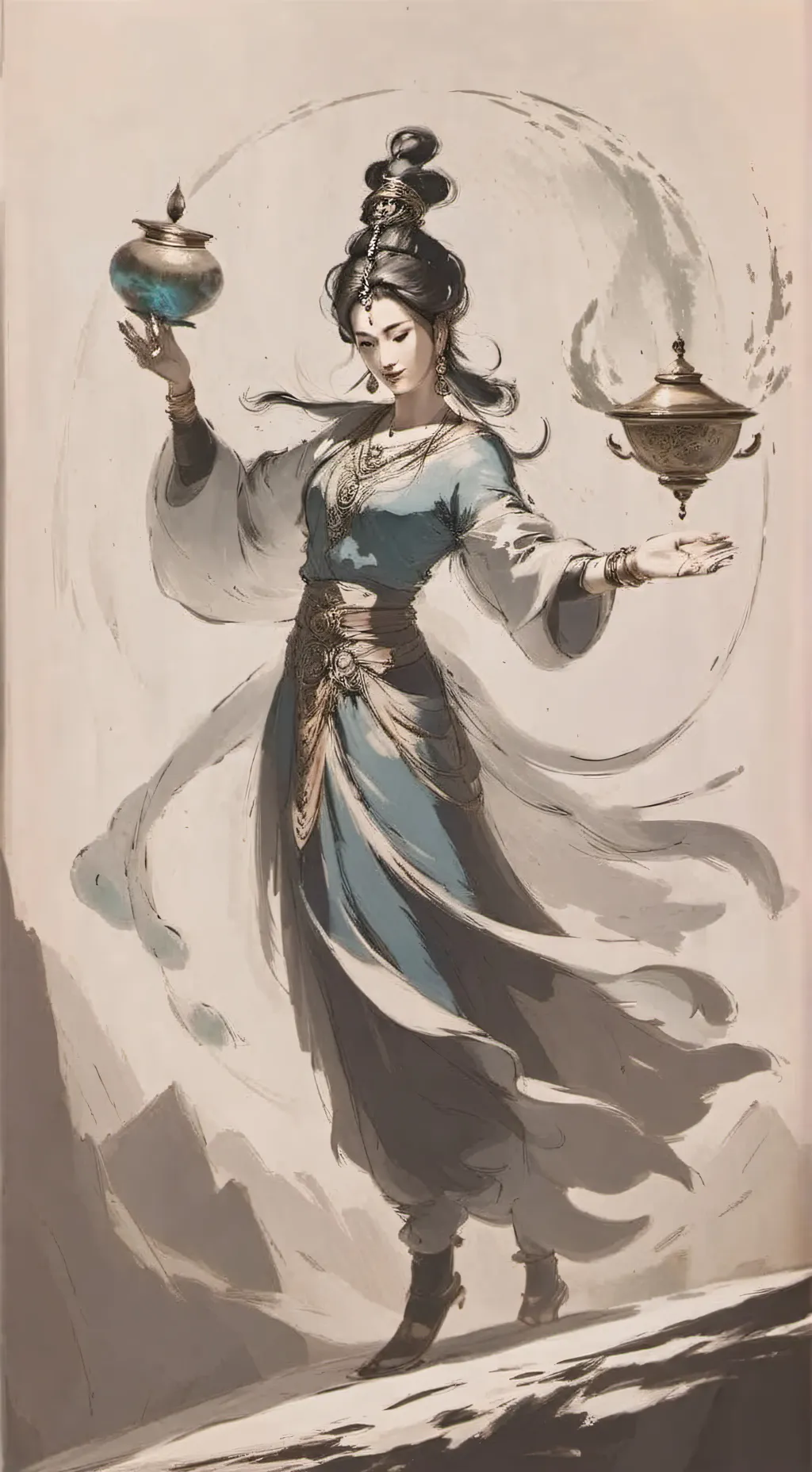 ai character: wish Giant background