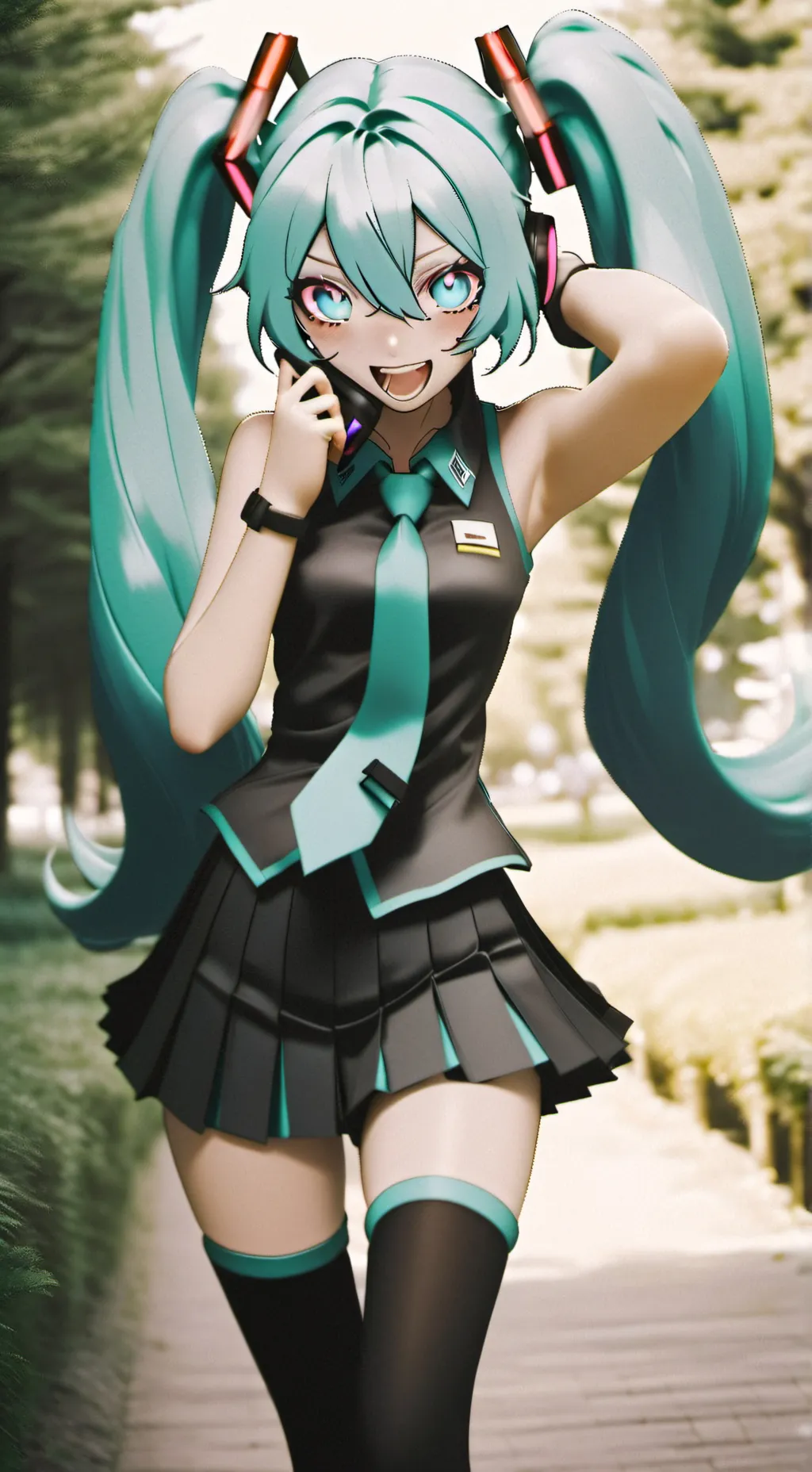 ai character: hastane miku background