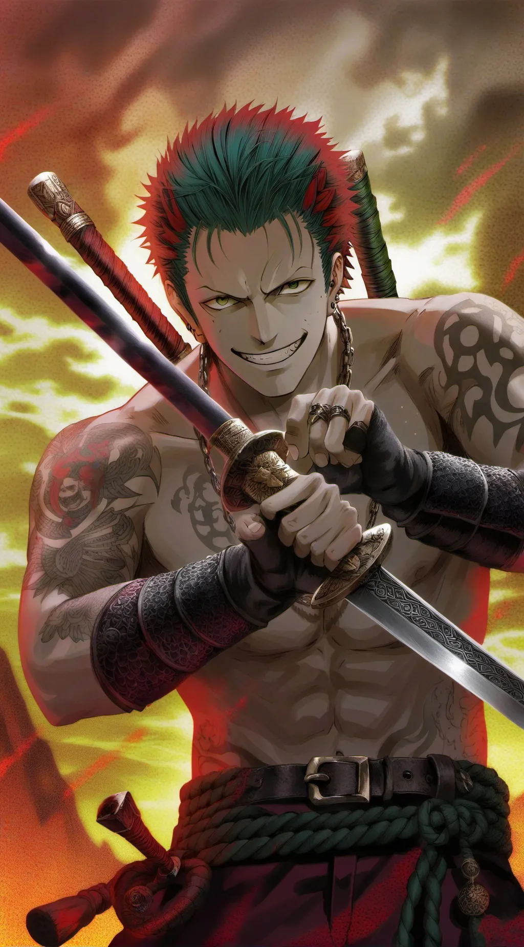 ai character: Zoro background