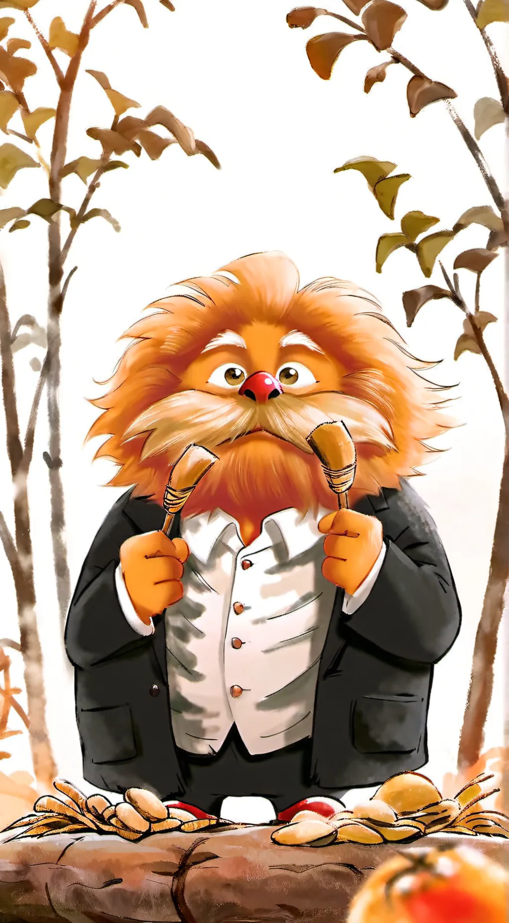 ai character: The Lorax  background