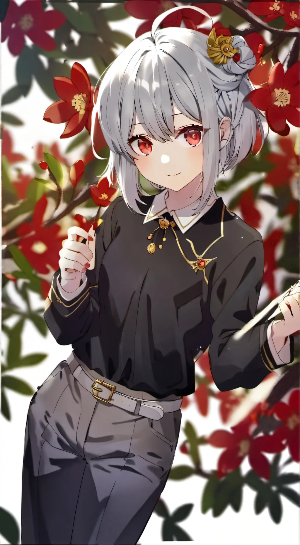 ai character: della hot spring  background