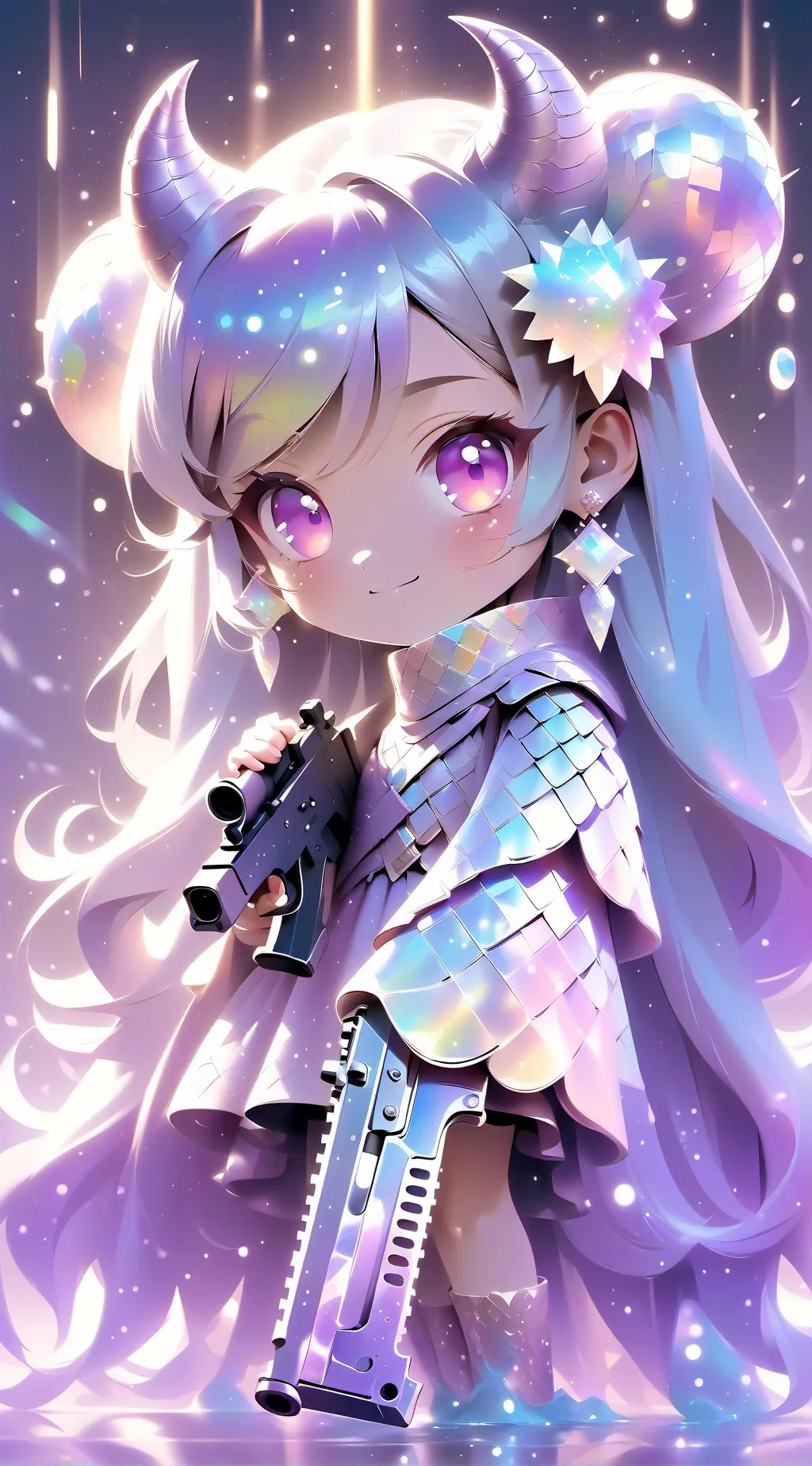 ai character: n x uzi gogo background