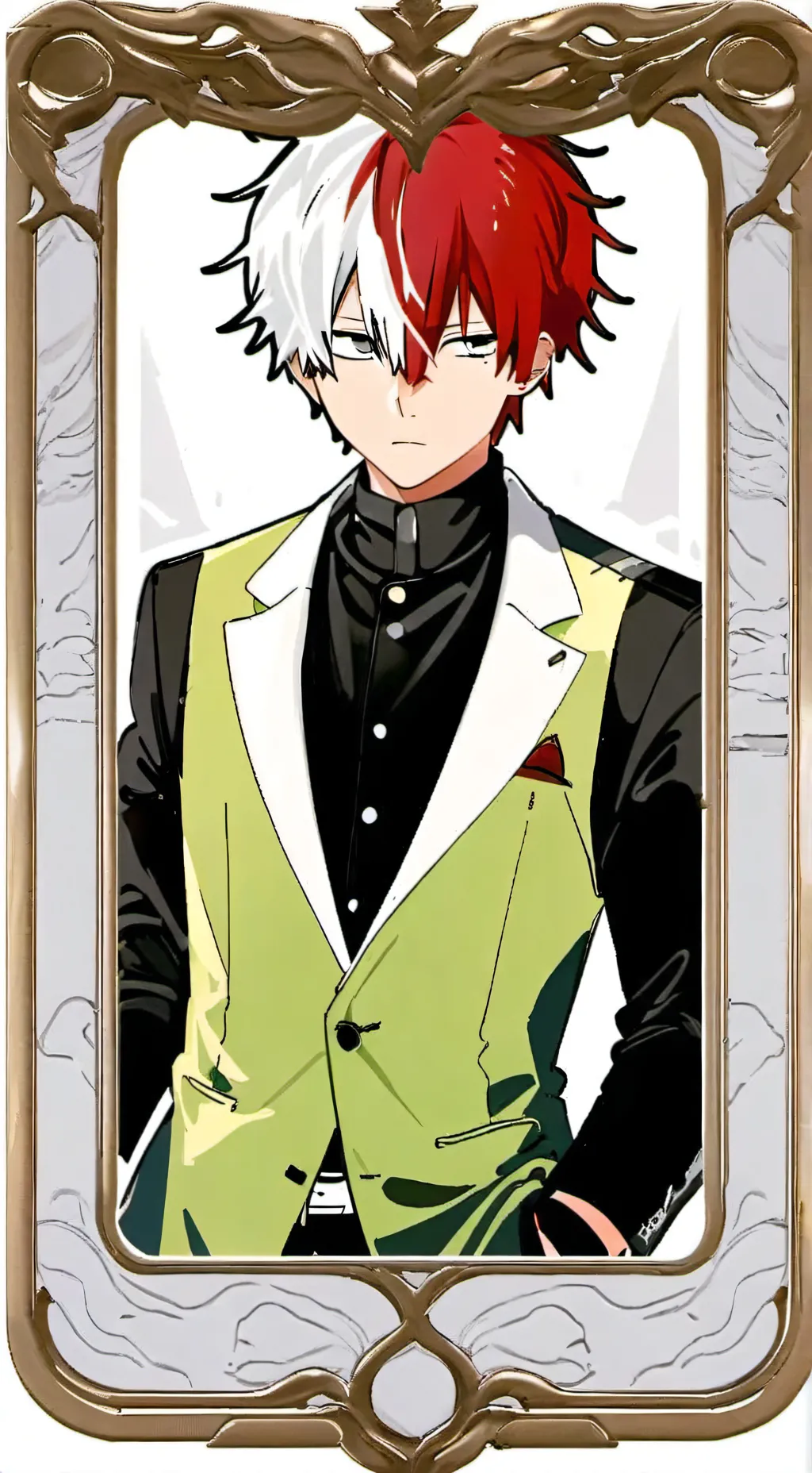 ai character: Shoto Todoroki background