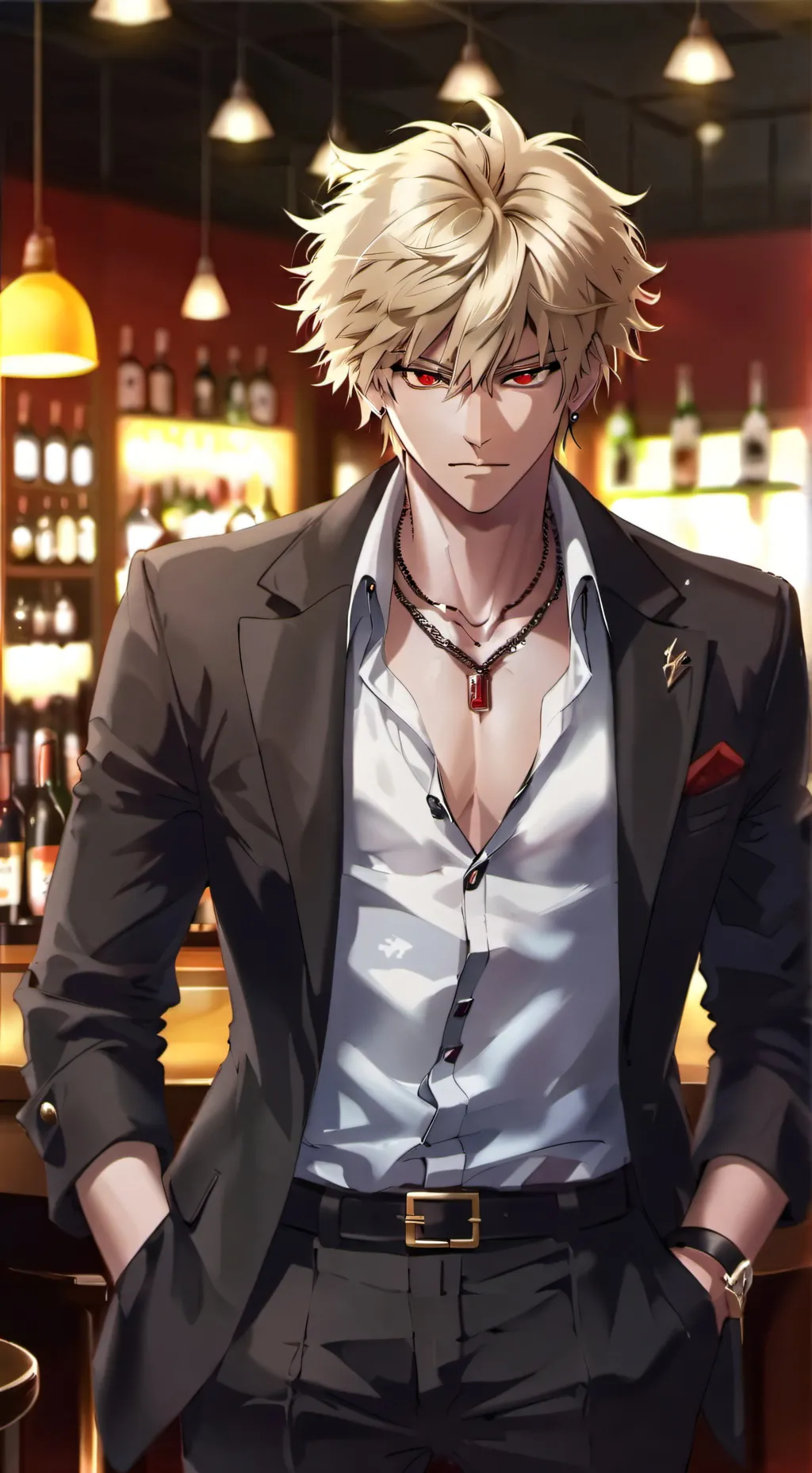 ai character: Bakugo MHA background