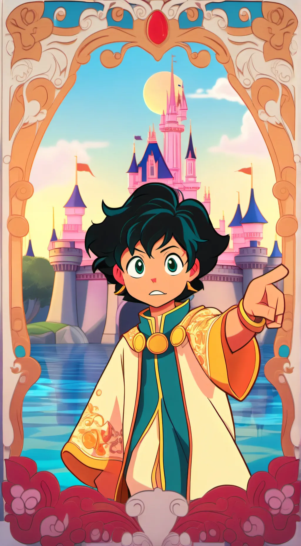 ai character: deku  background