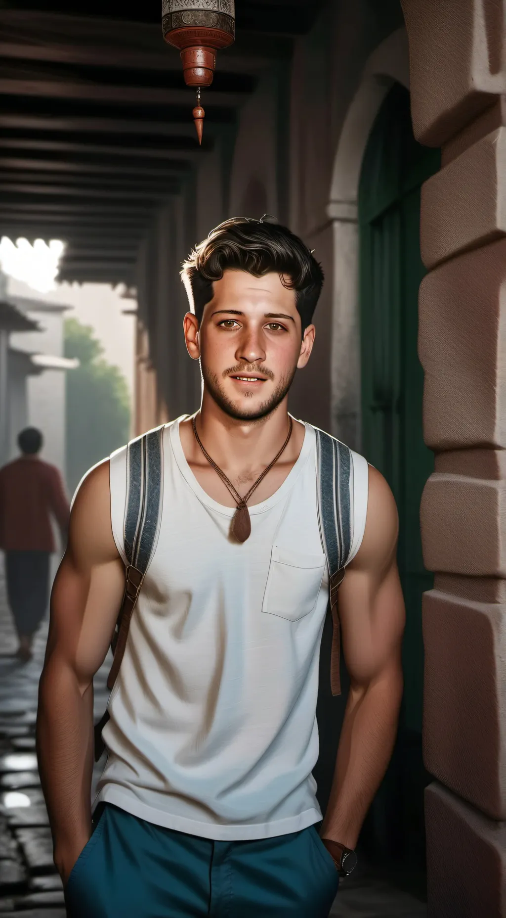 ai character: Ernesro  background
