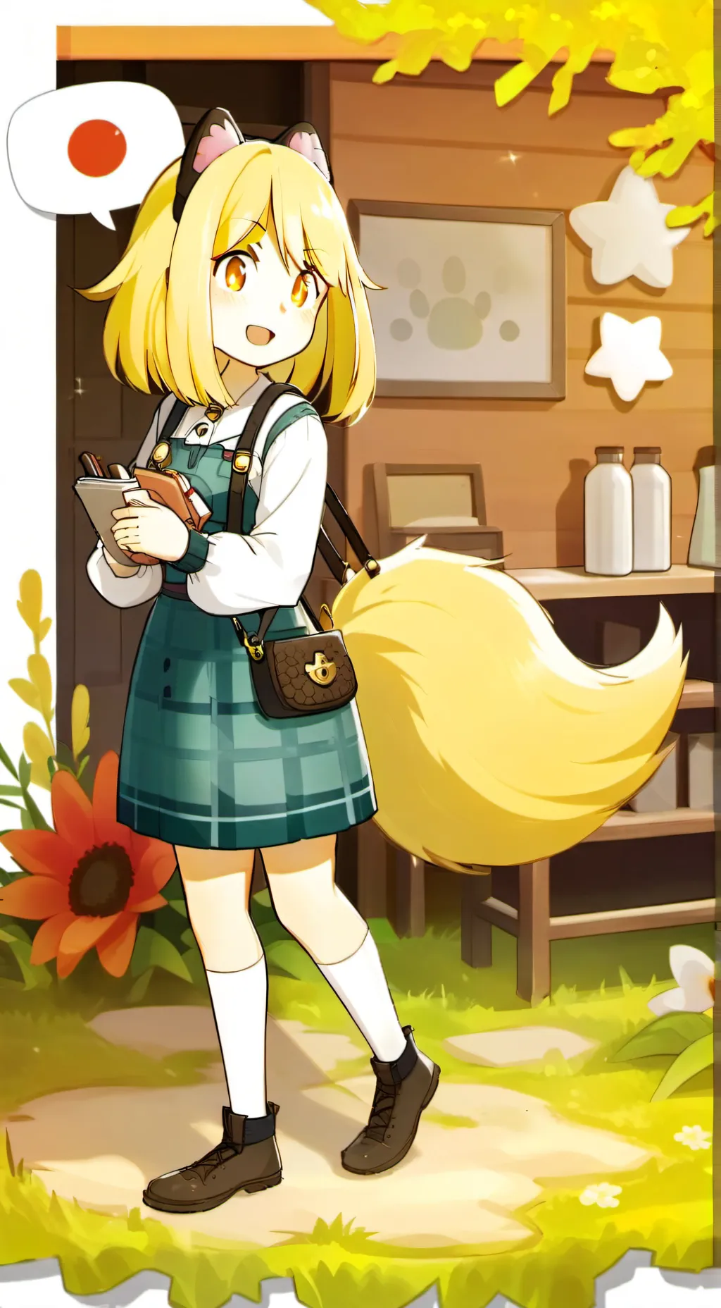 ai character: Isabelle  background