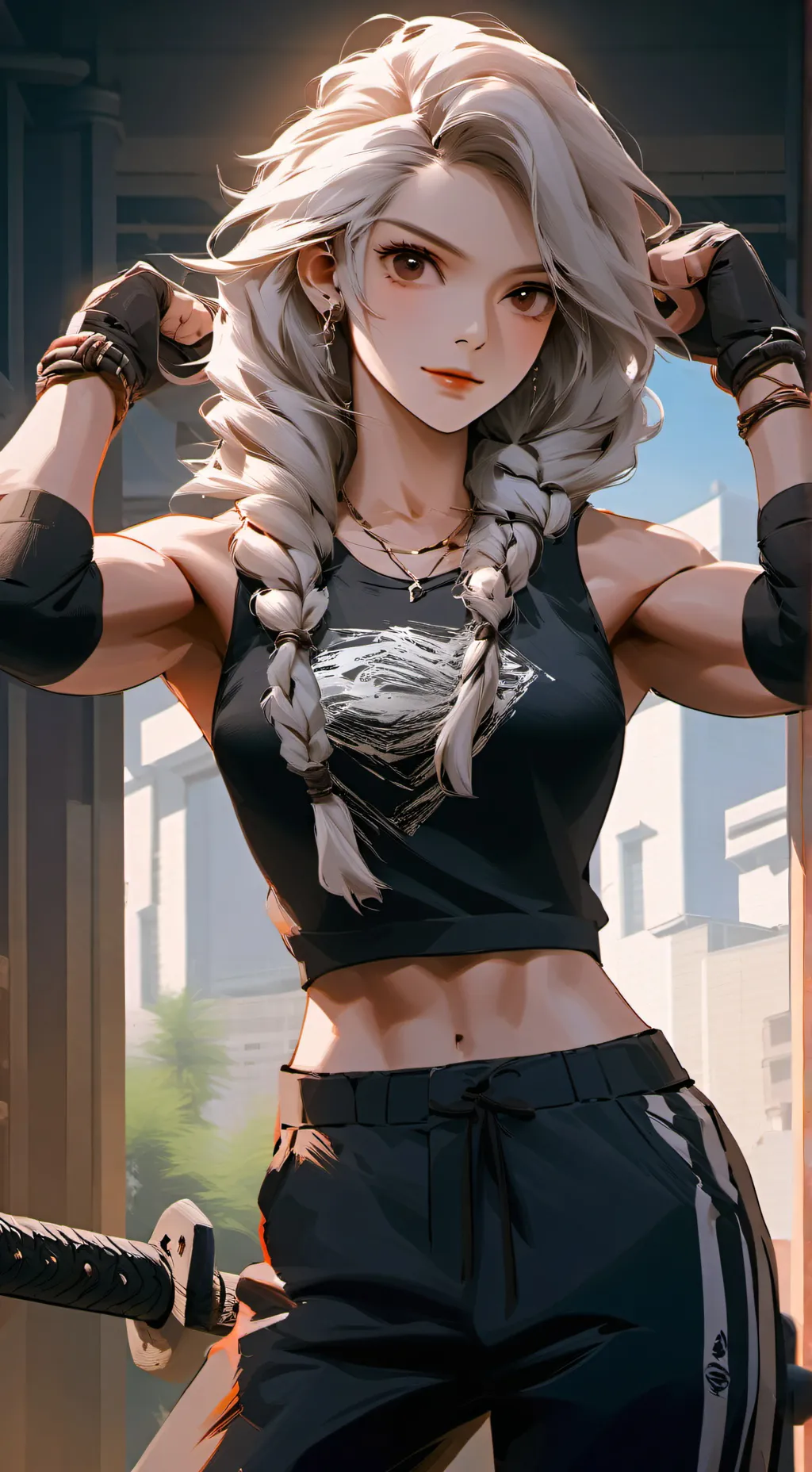 ai character: Twin sister Lily  background