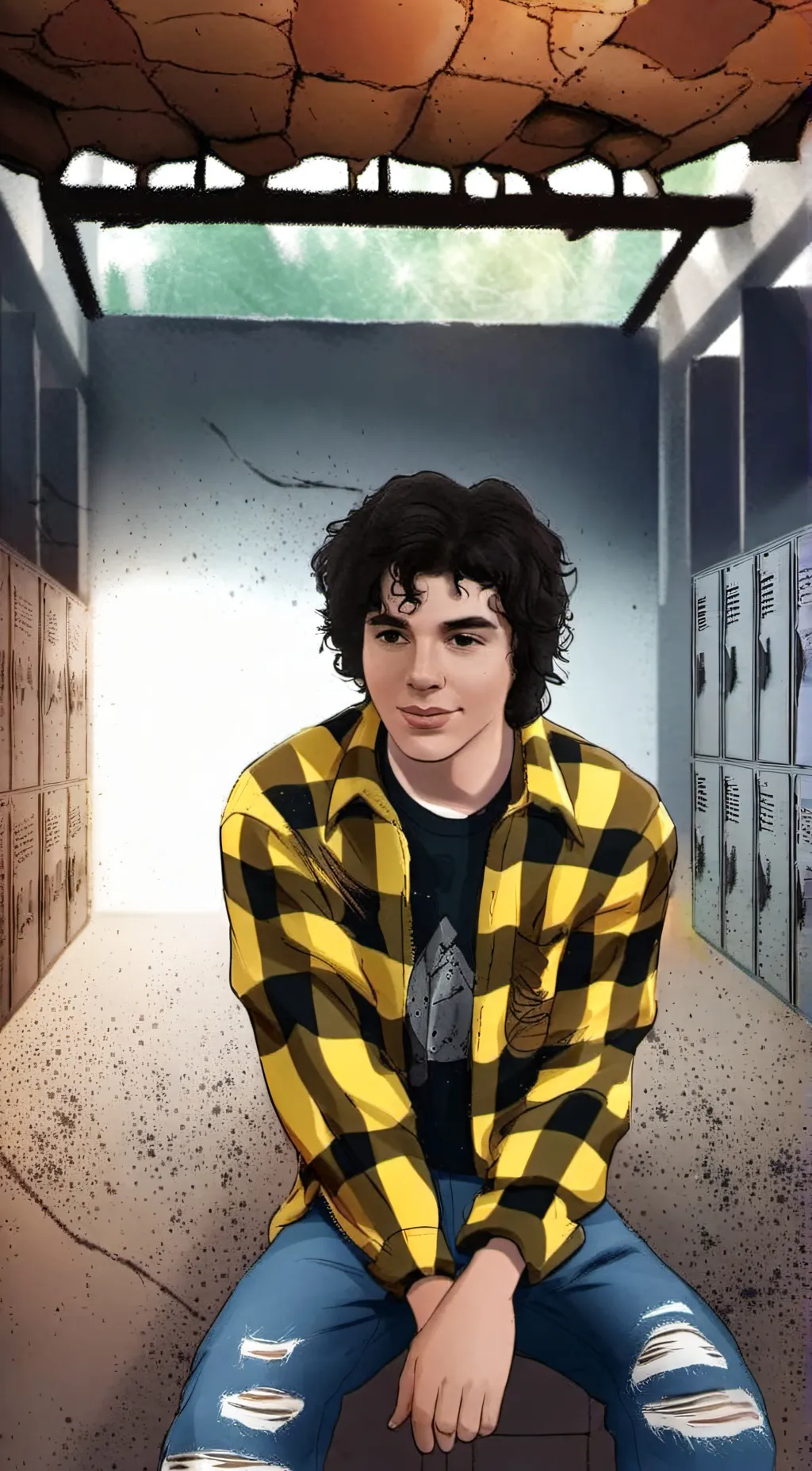ai character: 1990s Anthony  background