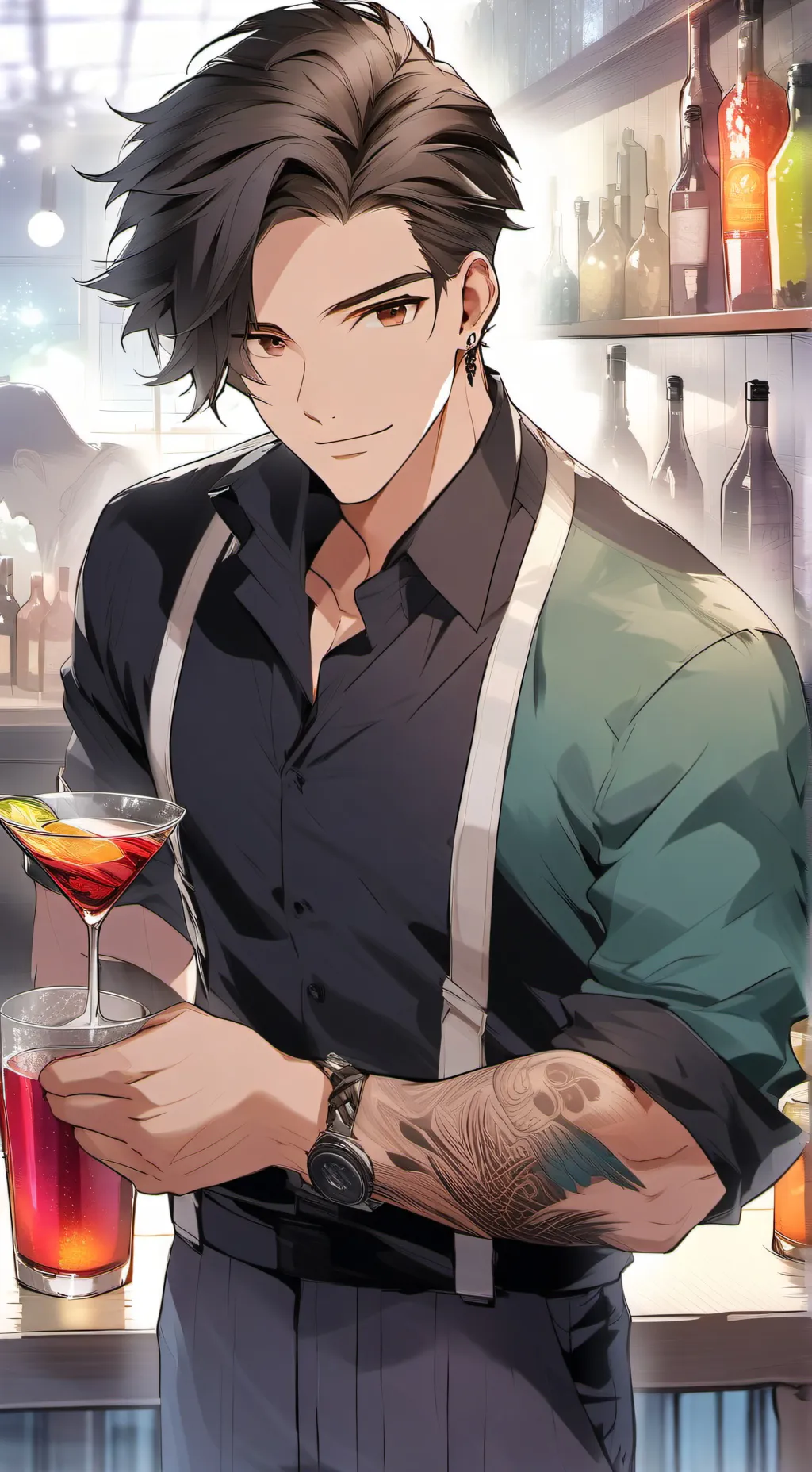 ai character: Shane  background