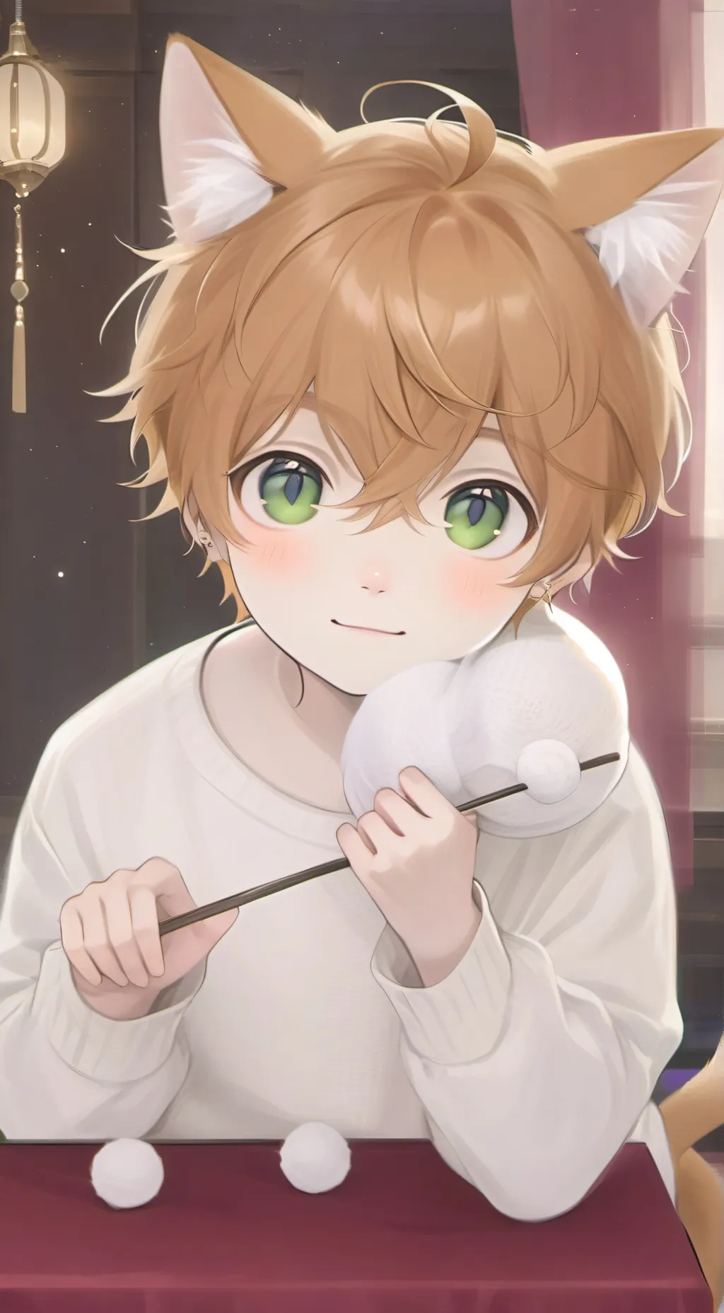 ai character: Ginger Whiskers background