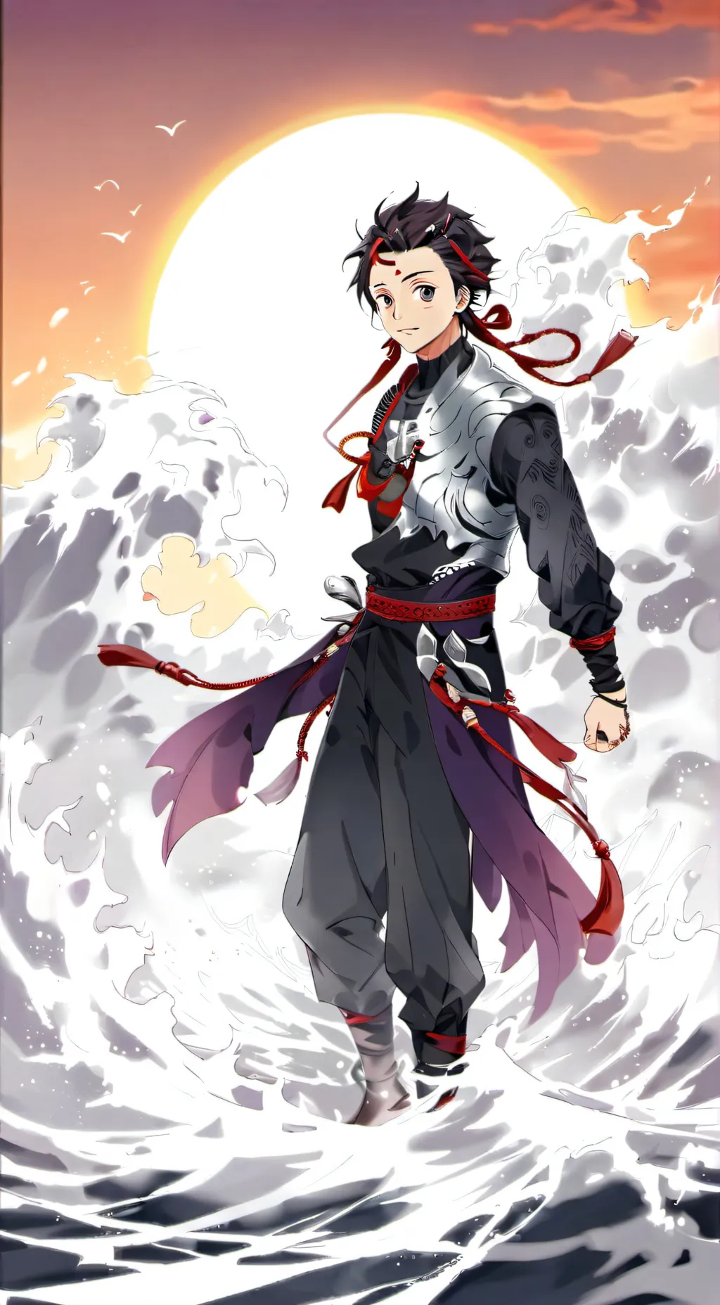 ai character: tanjiro kamado background