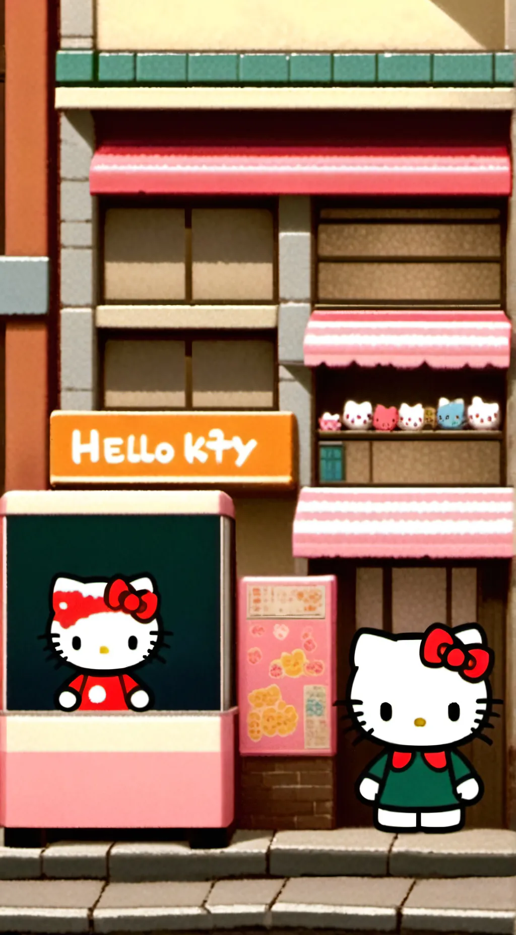 ai character: hk cafe  background