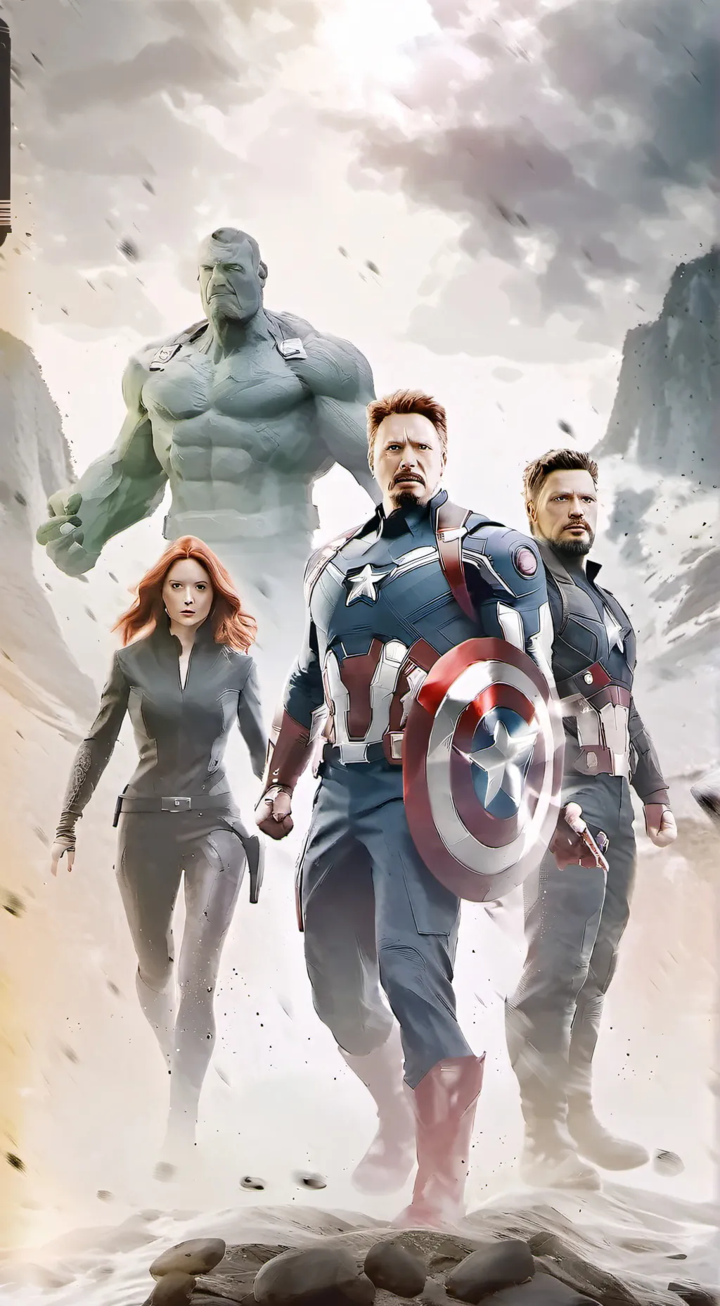 ai character: Avengers  background
