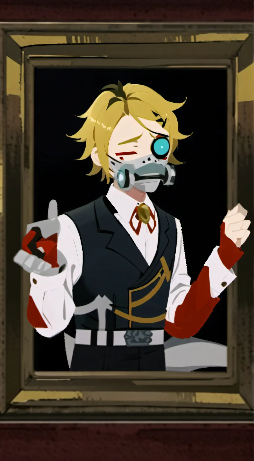 ai character: Twisted Glisten  background