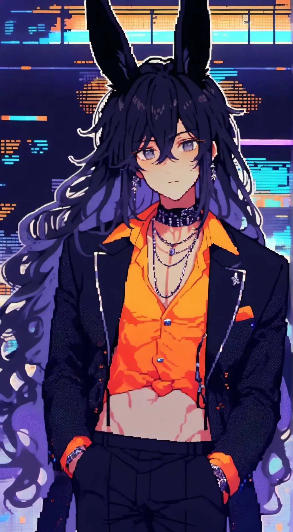 ai character: Case Cottontail background
