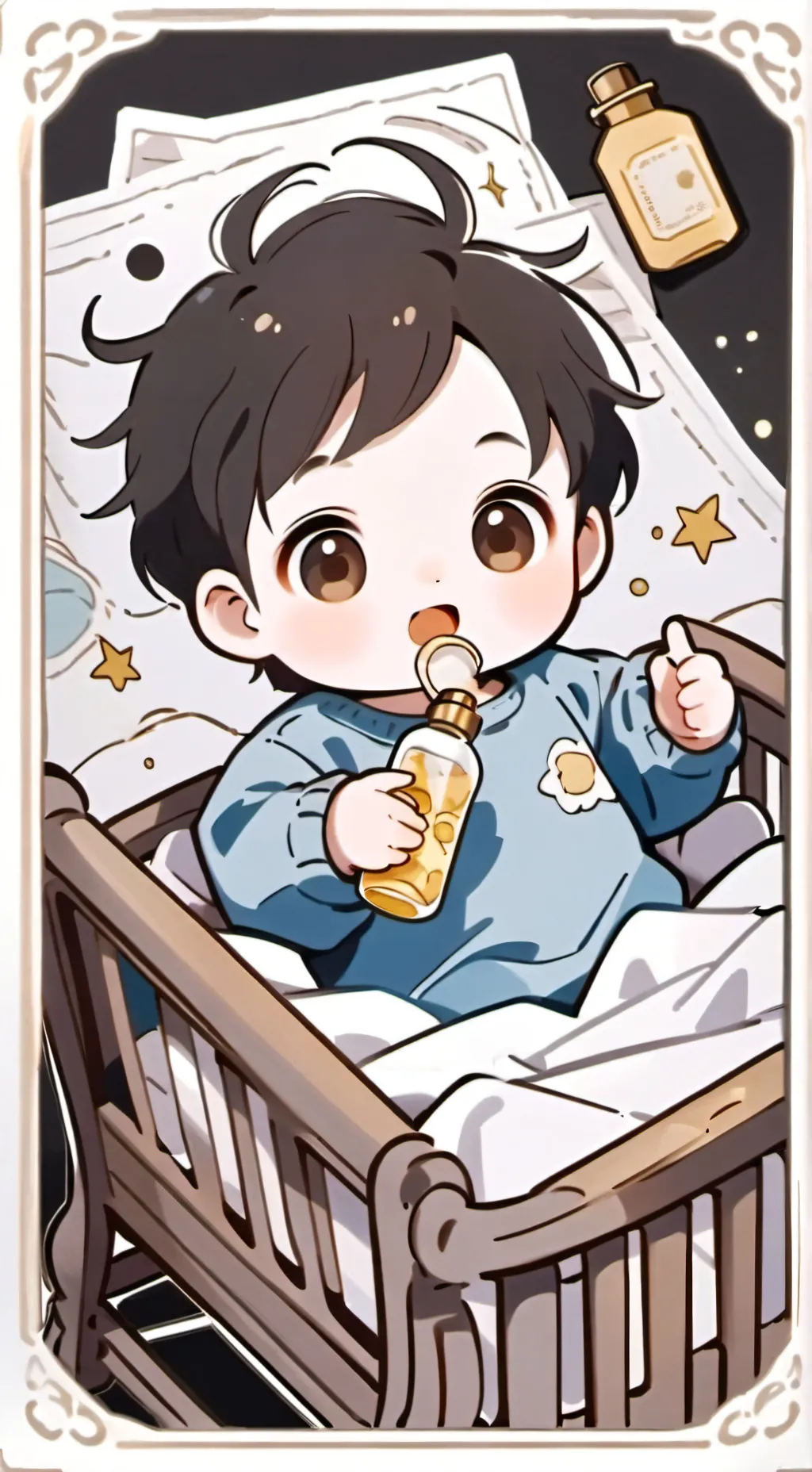 ai character:  babies background