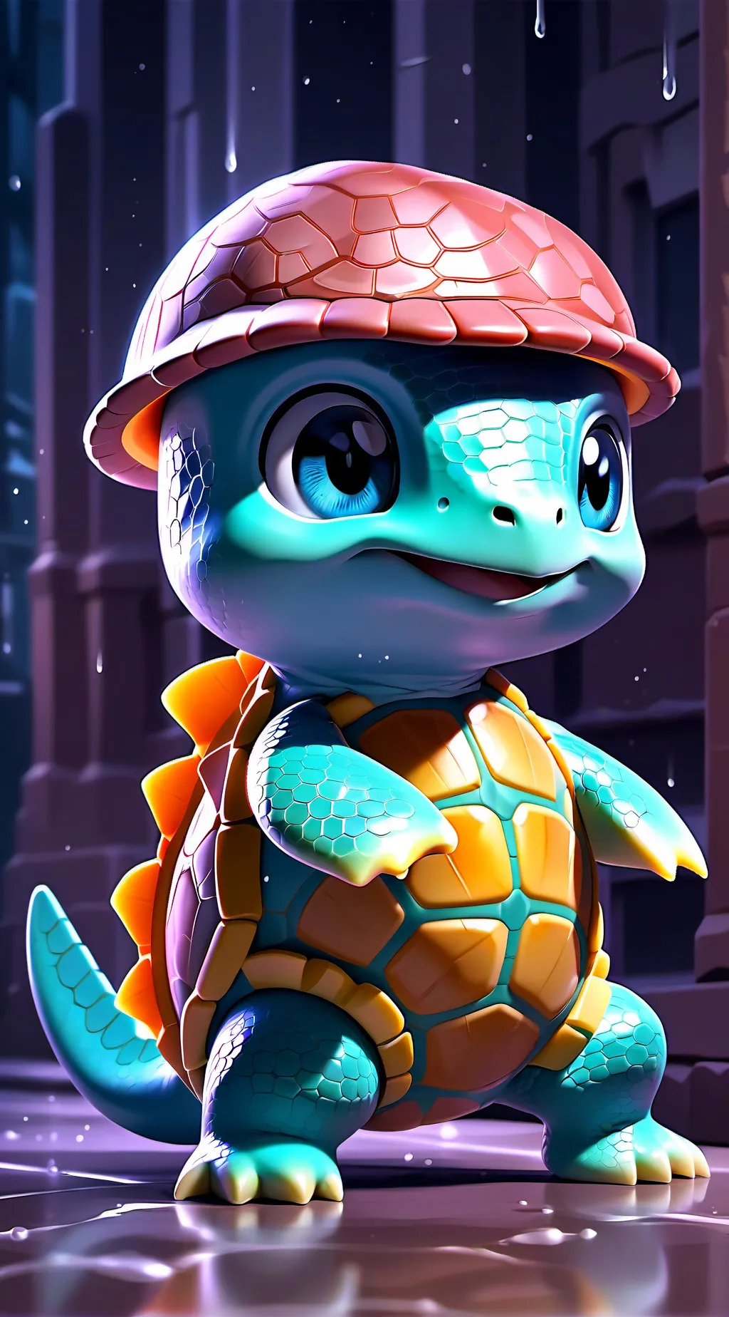 ai character: squrtle background