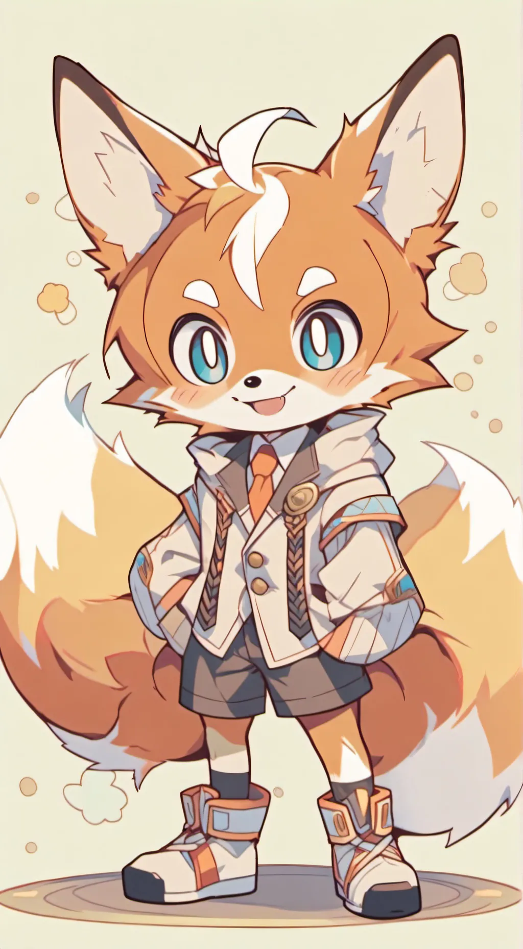 ai character: Tails background
