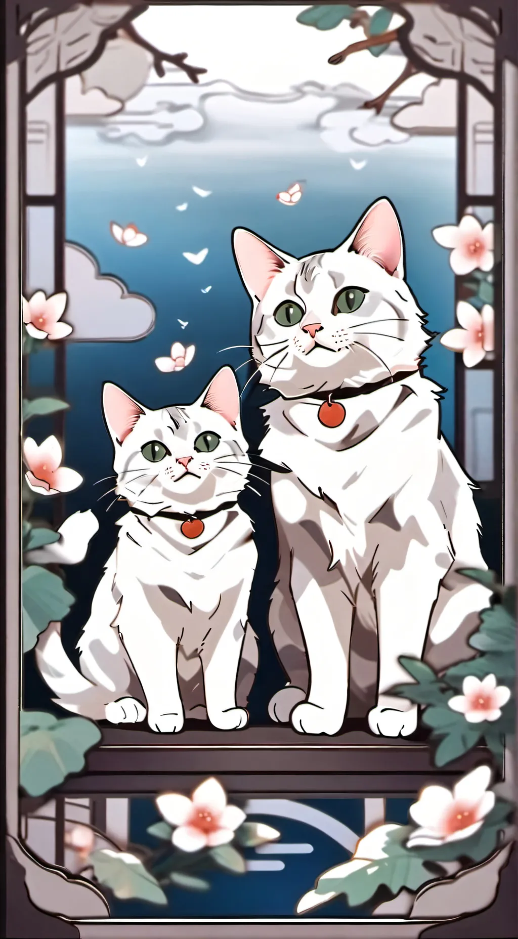 ai character: zoe ∞ babys cat background