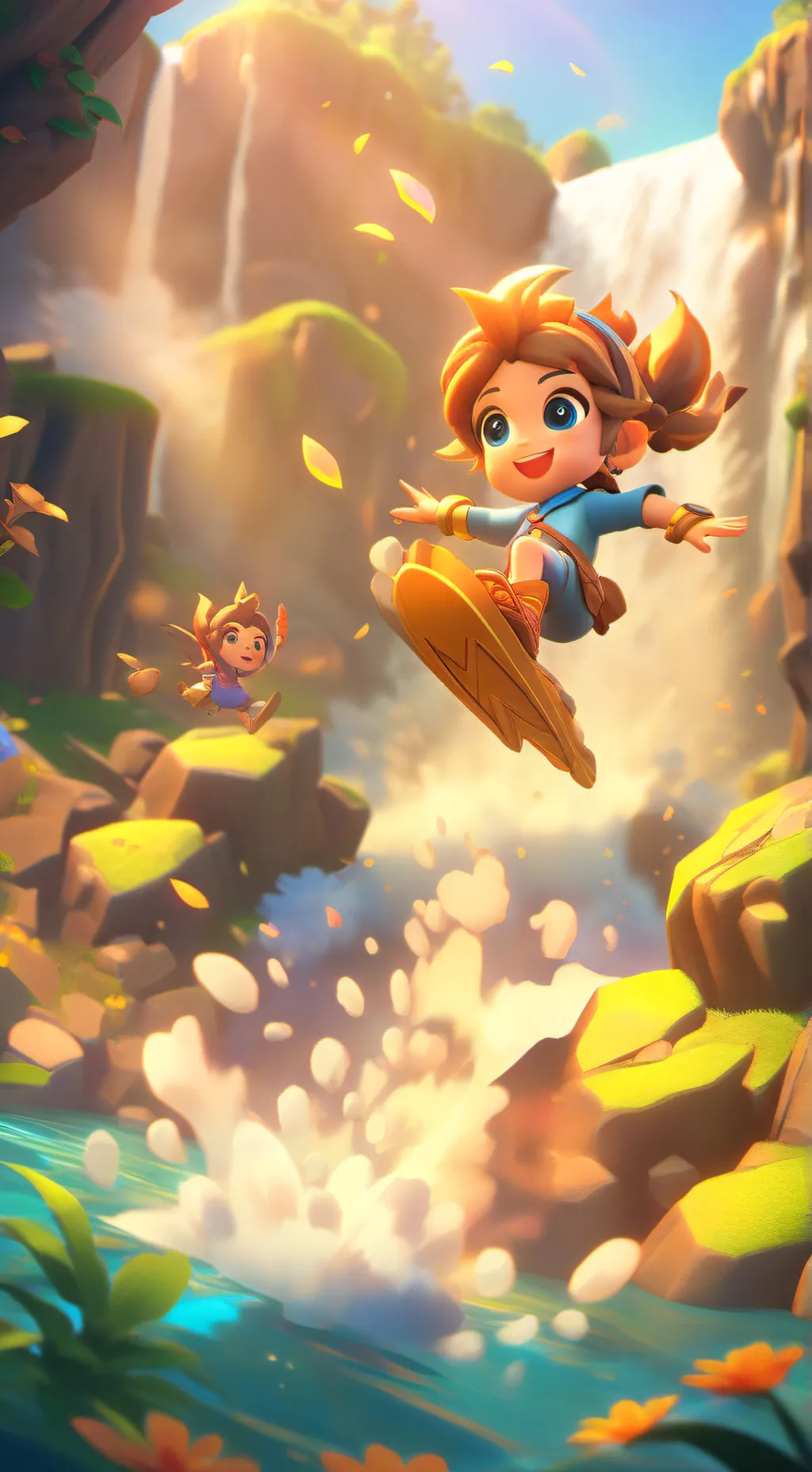 ai character: graviti falls background
