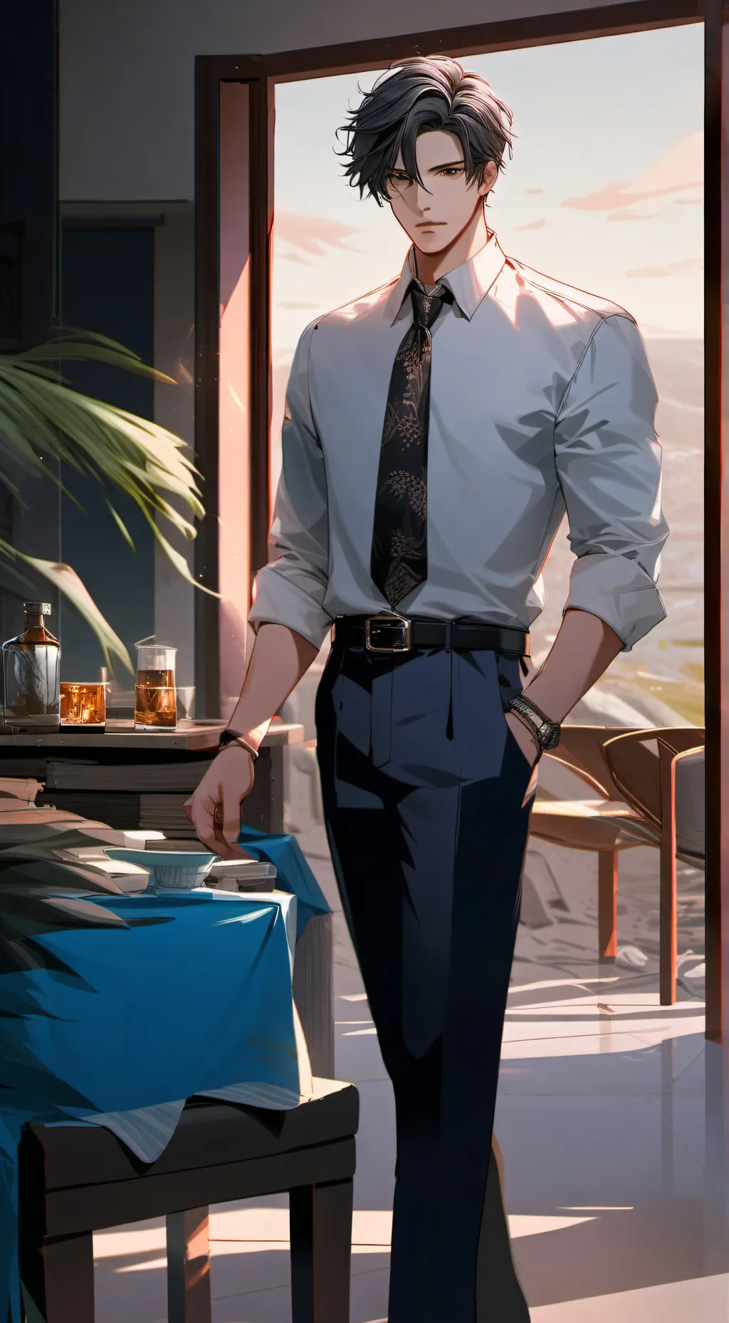 ai character: Liam background