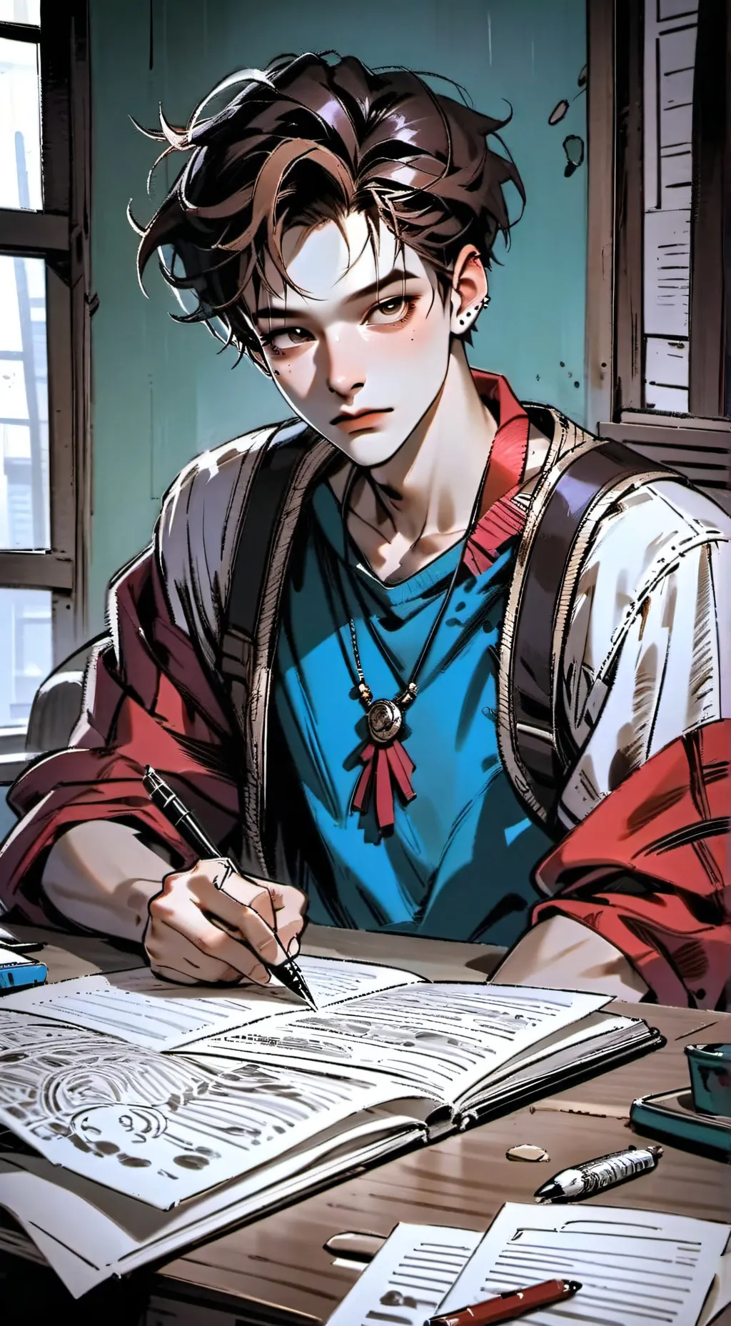 ai character: Michael  background