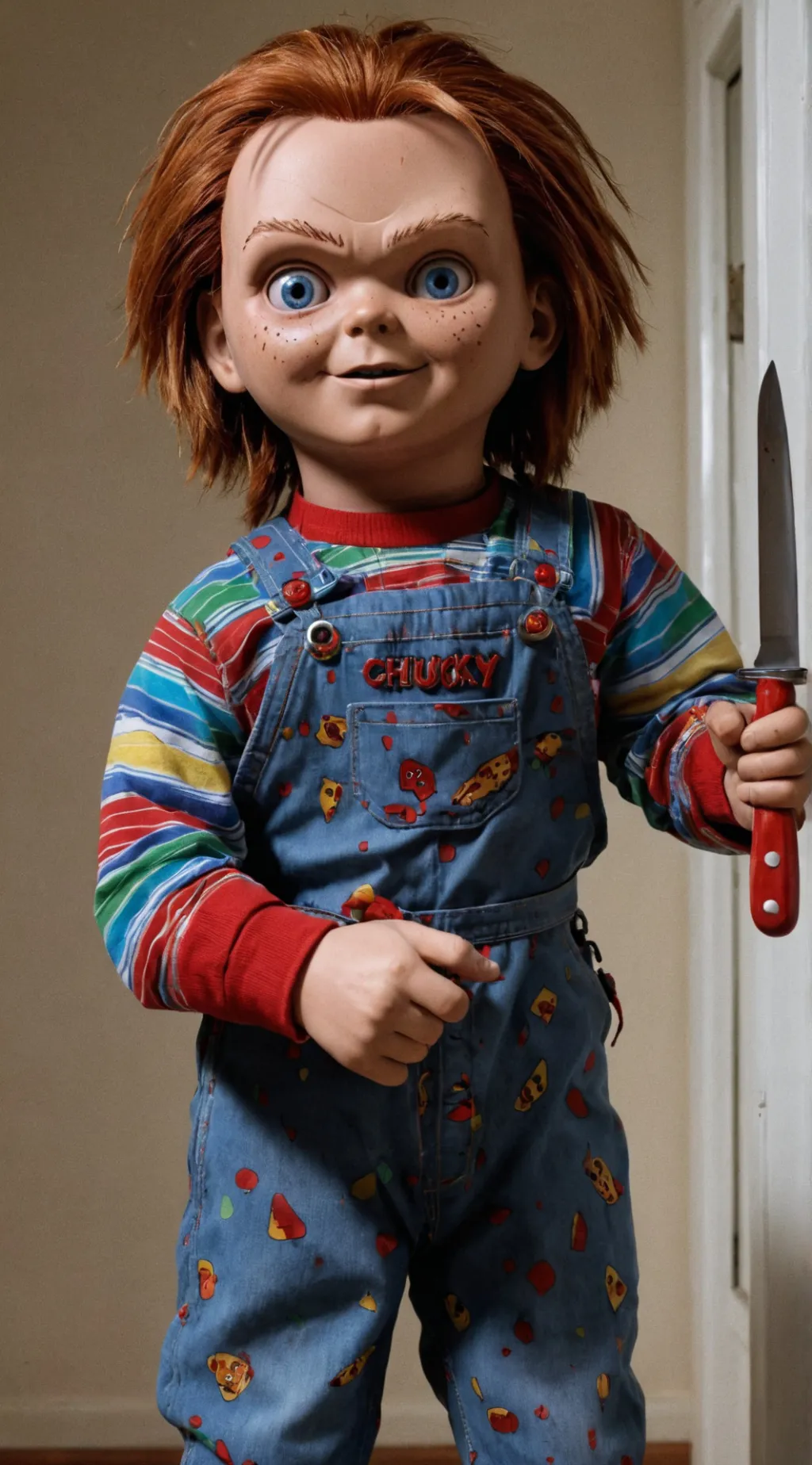 ai character: CHUCKY  background