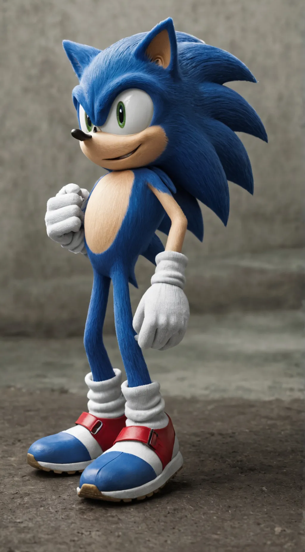 ai character: sonic  background