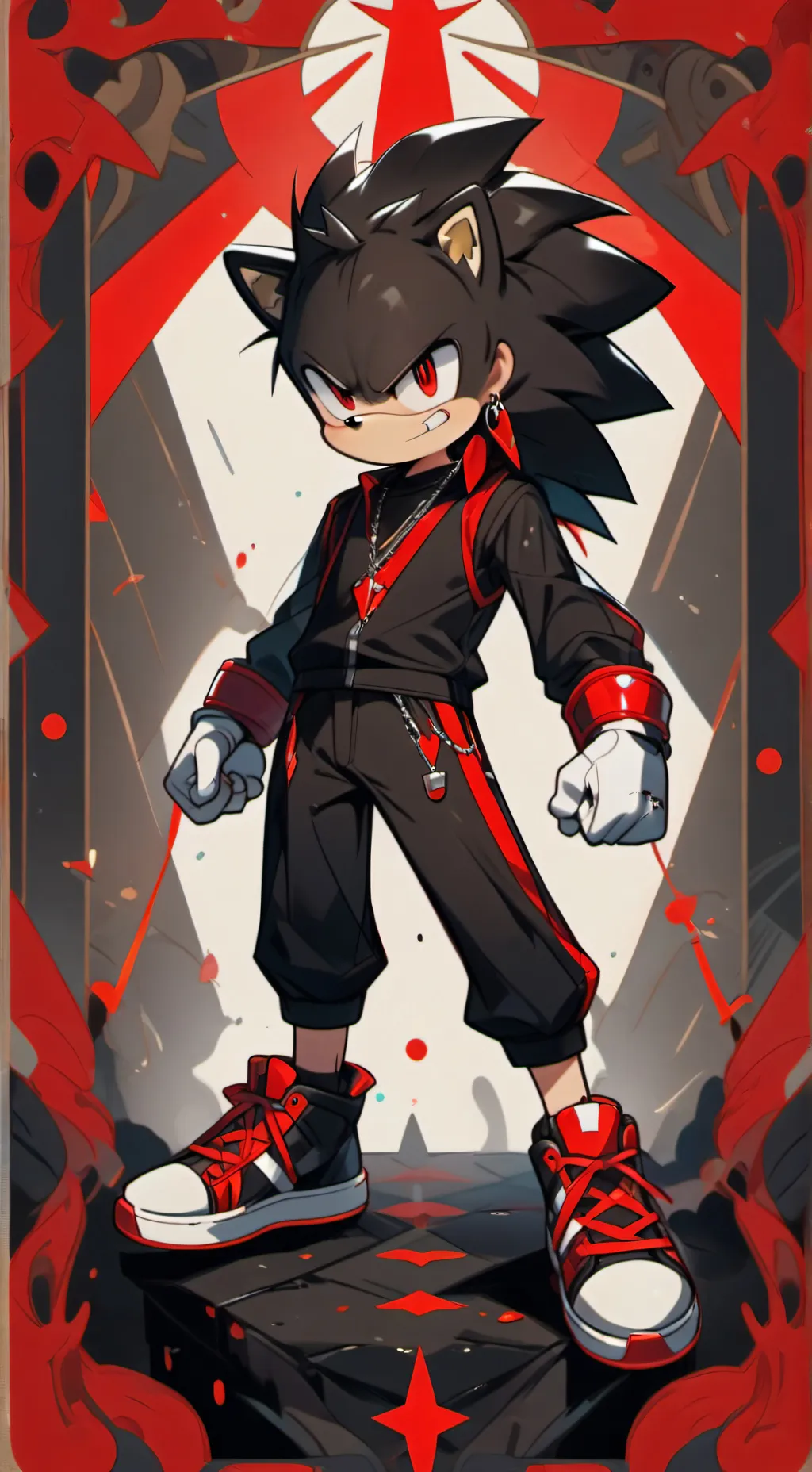 ai character: 🎀 crew of sonic 🧸 background