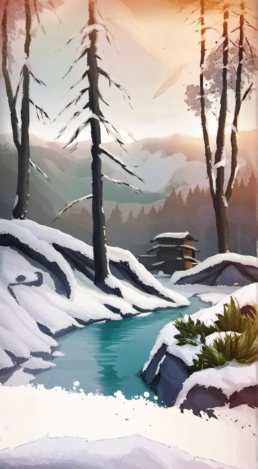 ai character: Winter? background