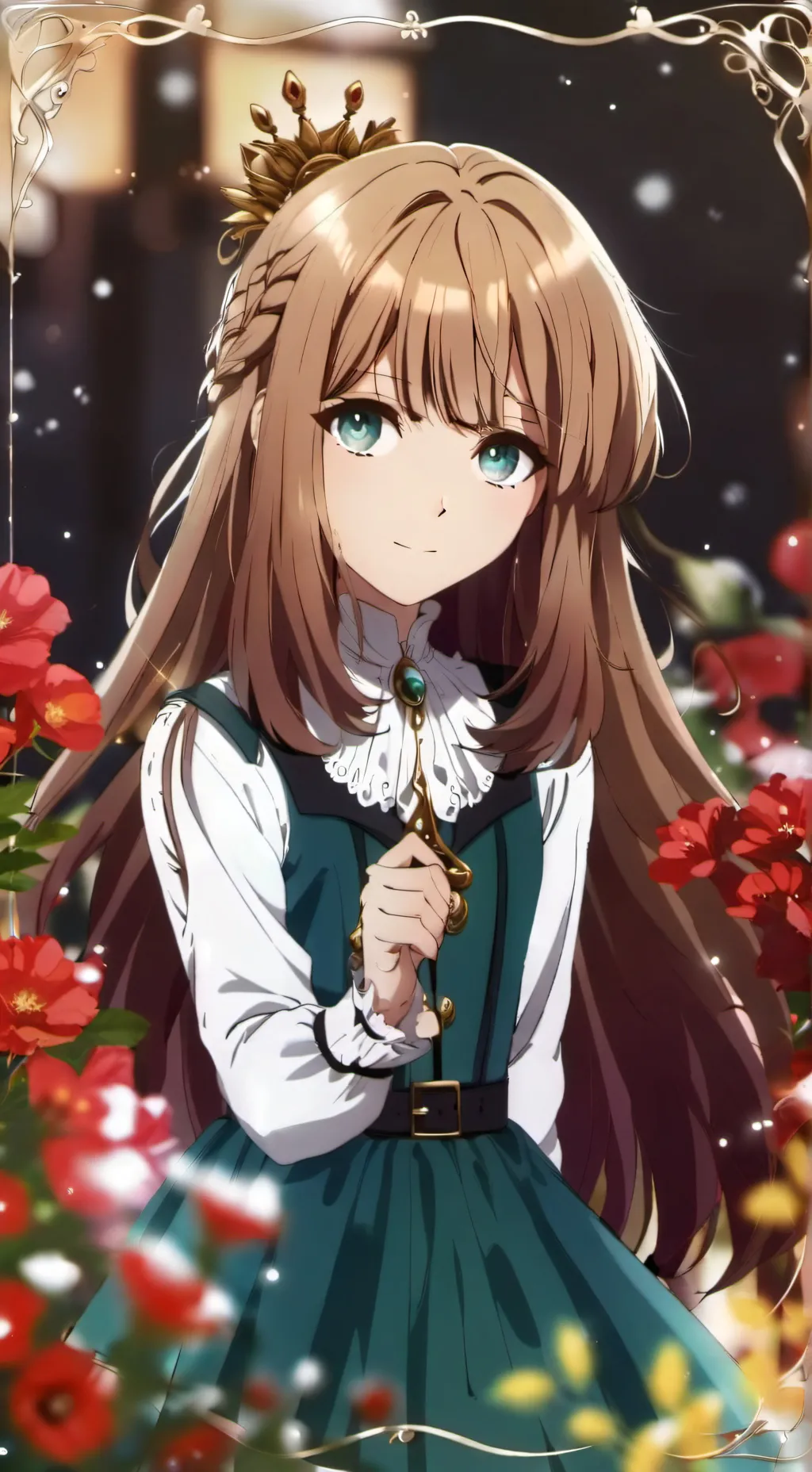 ai character: tea background
