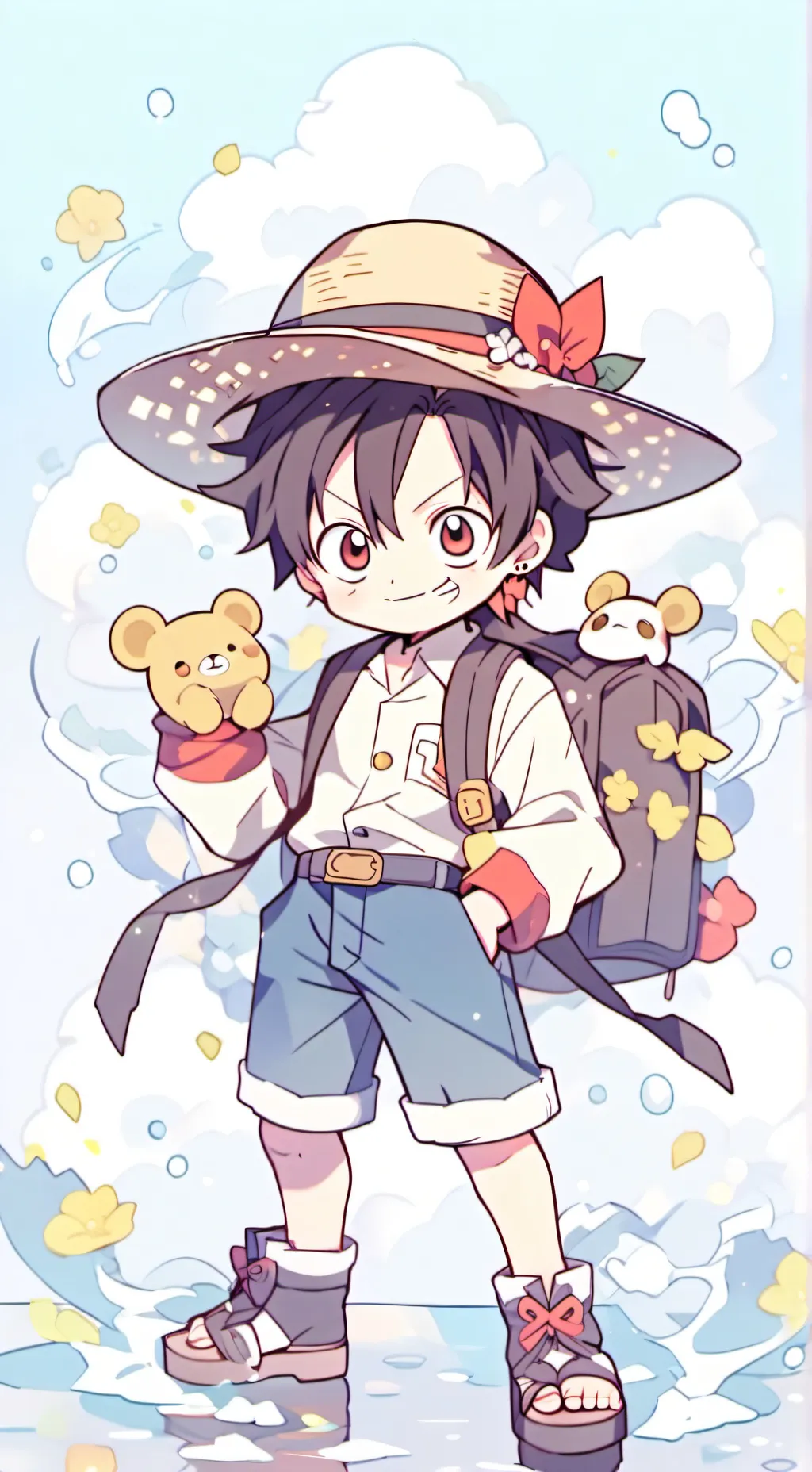 ai character: Luffy background