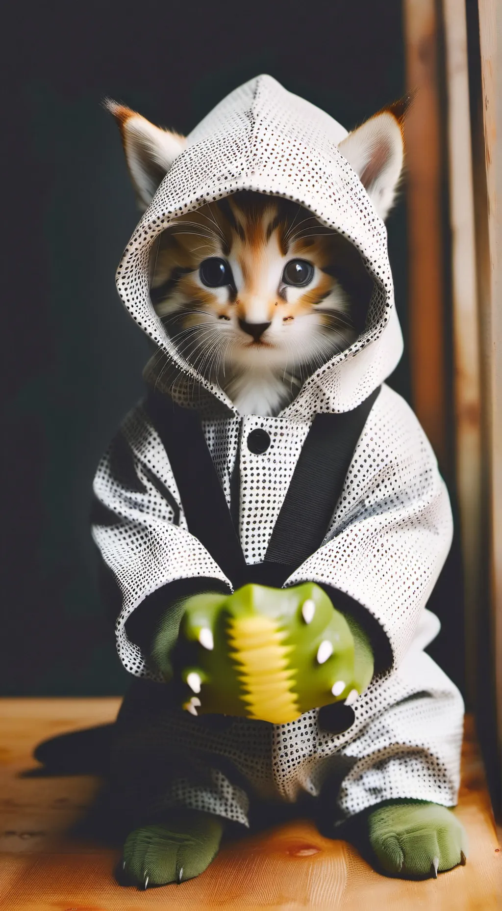ai character: kitten  background