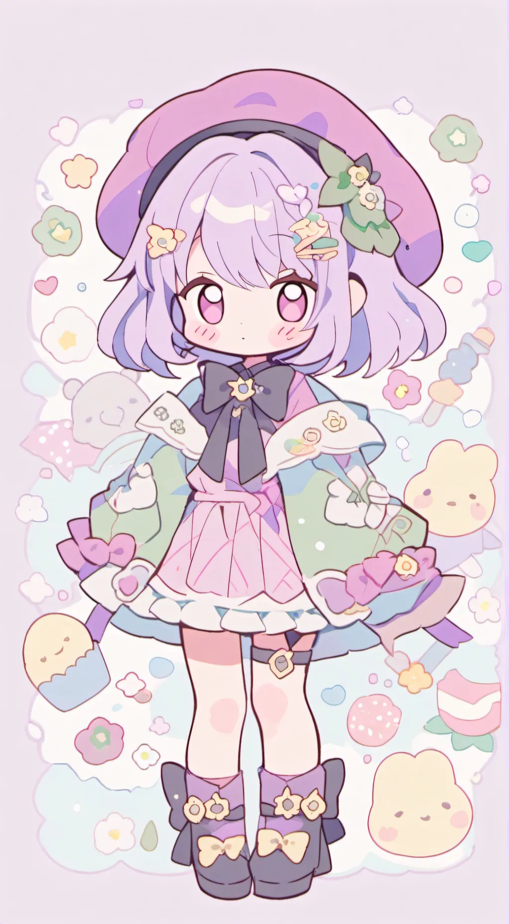 ai character: vee background