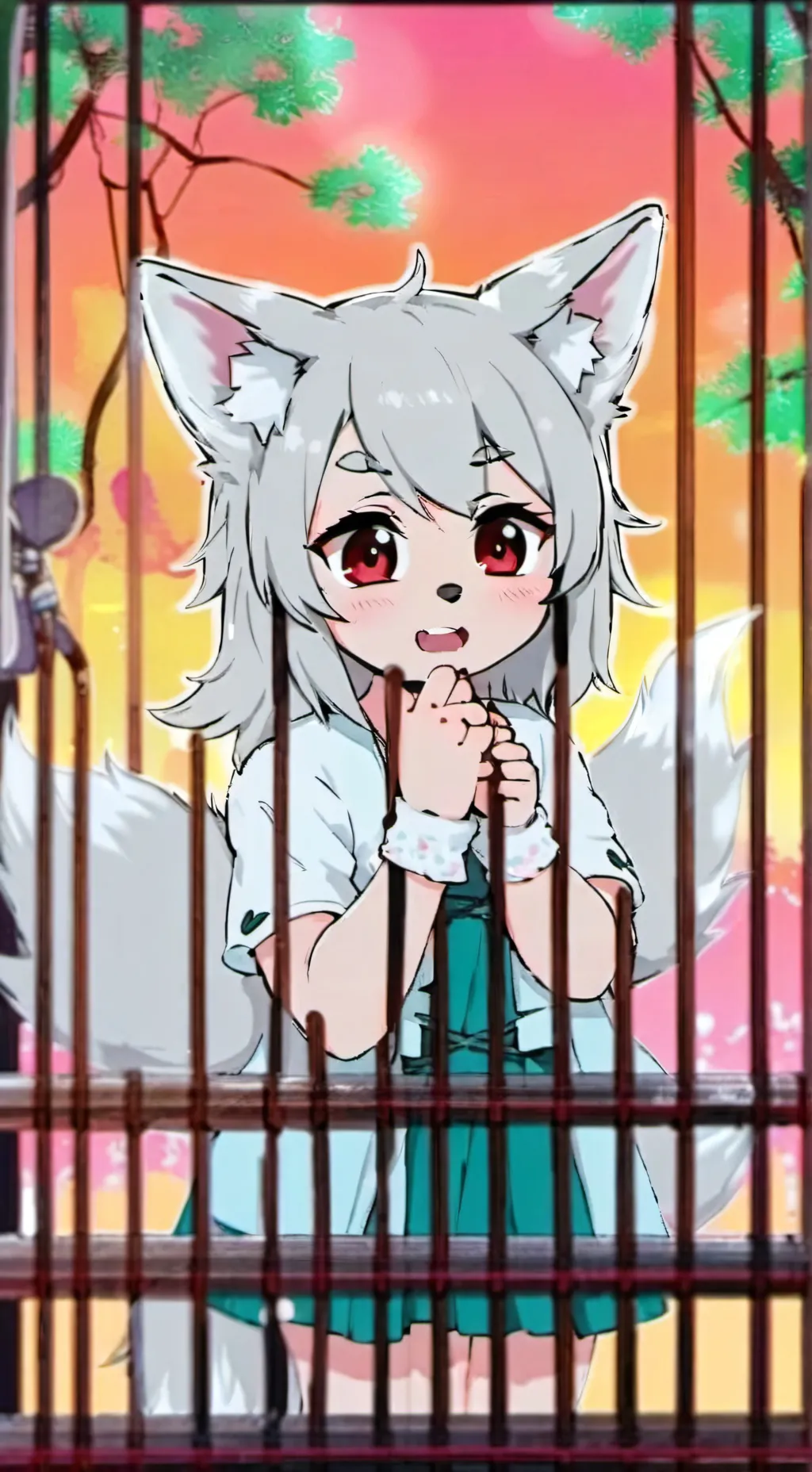 ai character: Wolfie, the Giantess Gacha Baby background