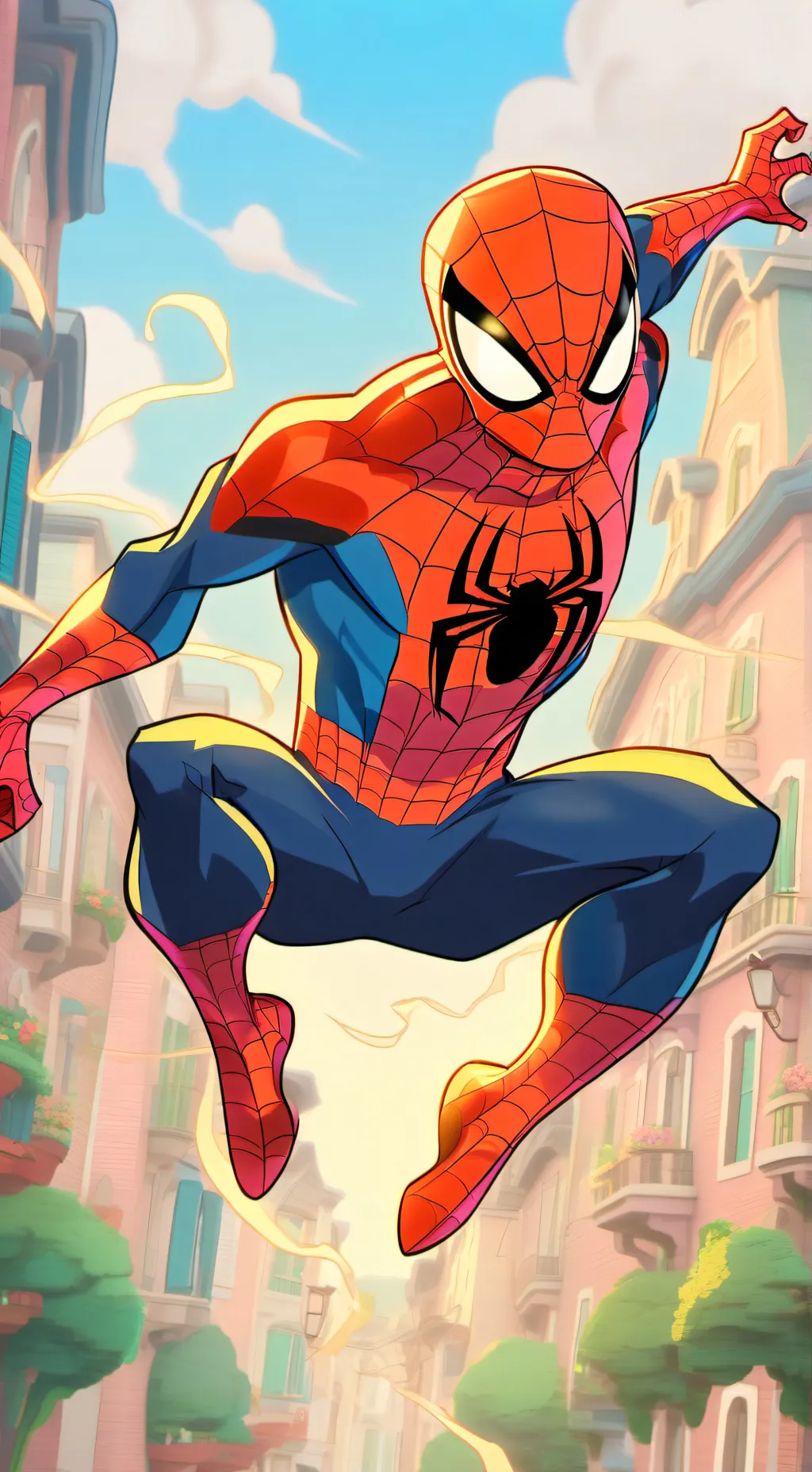 ai character: Spider Man background