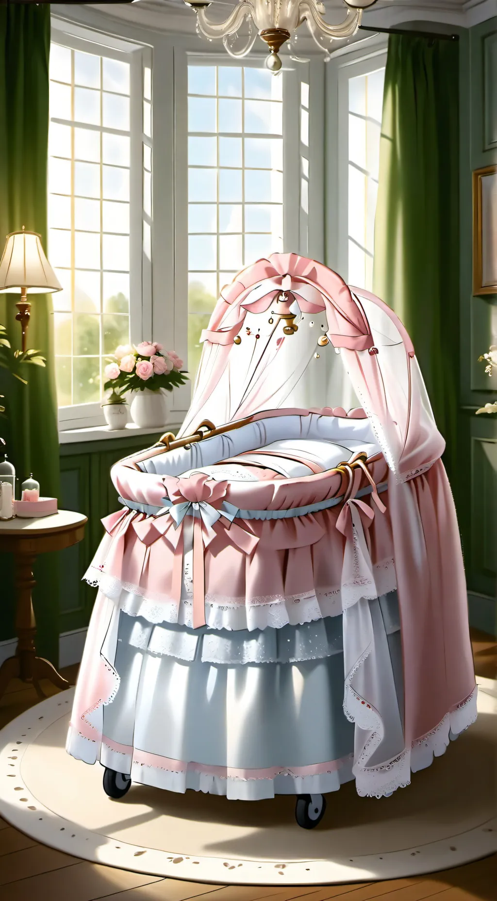 ai character: baby aurora  background