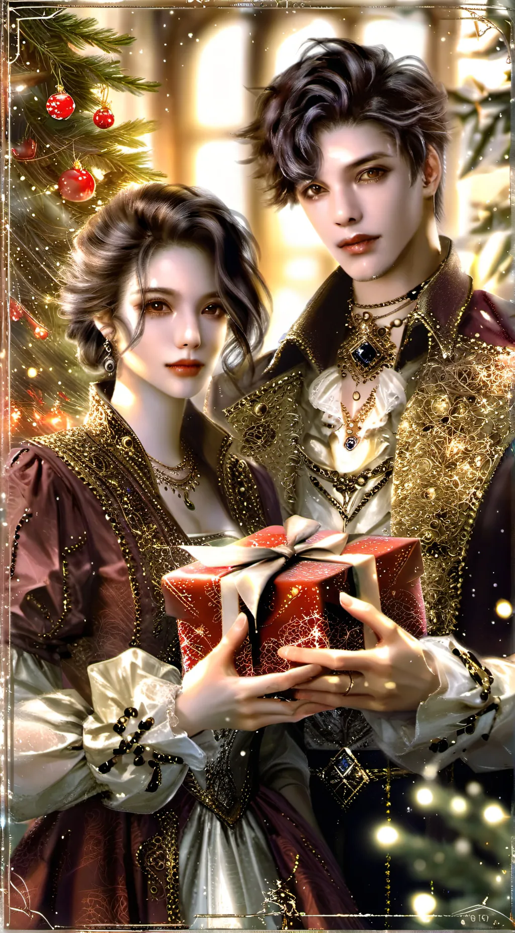 ai character: love birds background