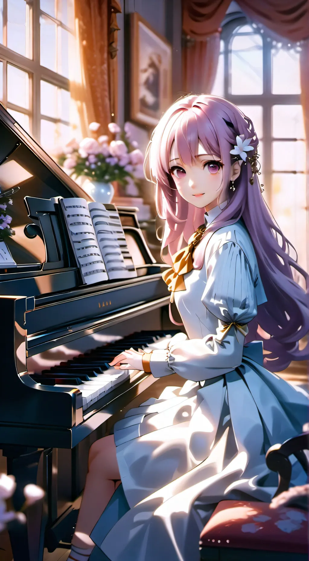 ai character: Aria background