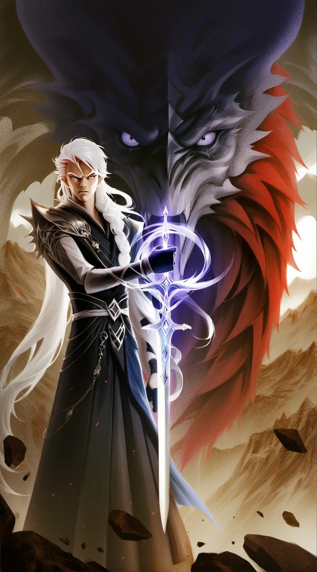 ai character: dragon background