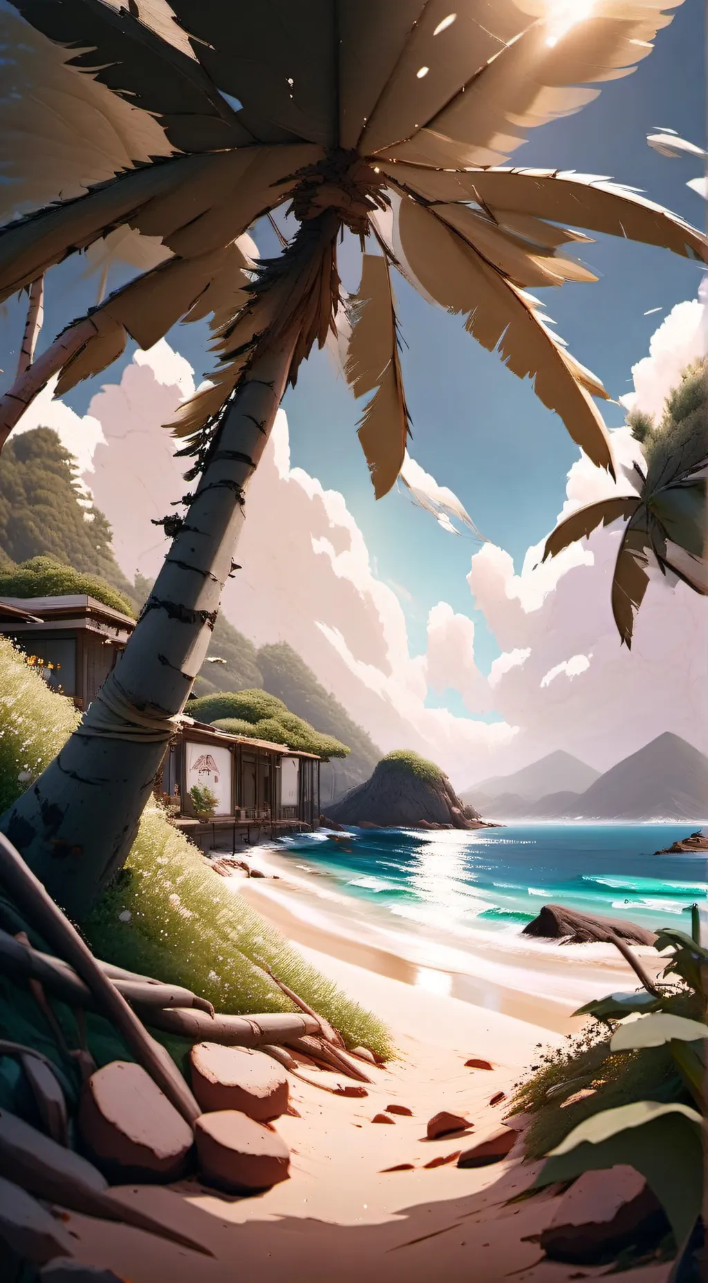 ai character: MHA BEACH PARTY!!! background