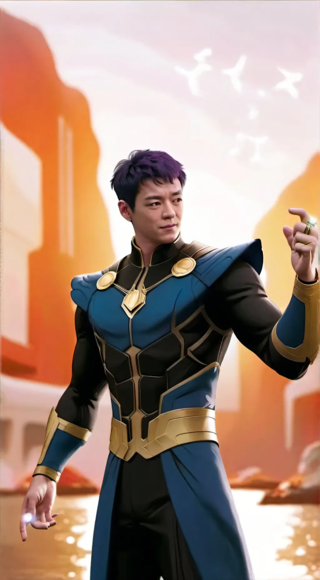 ai character: legend thanos background