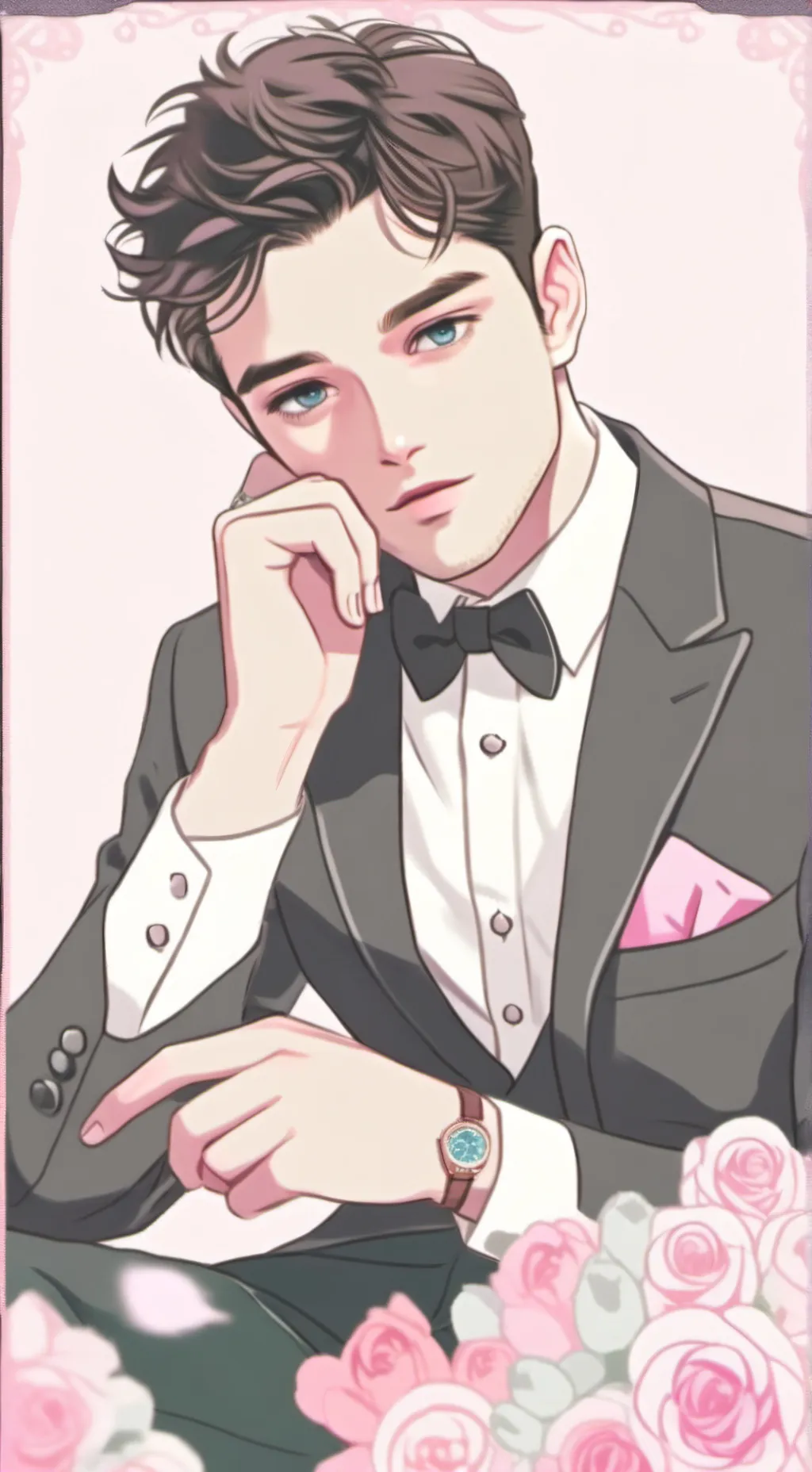 ai character: chuck bass  background