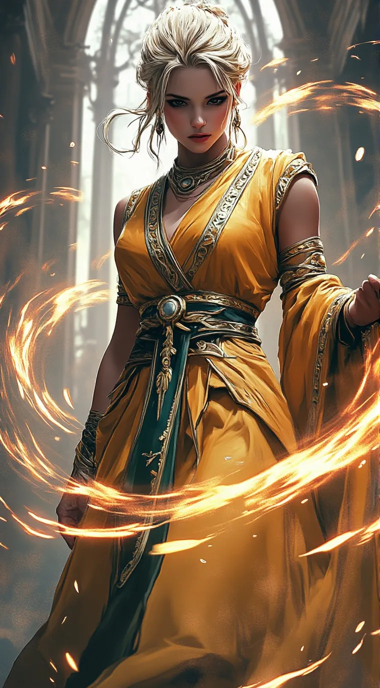 ai character: Lyra Elara background