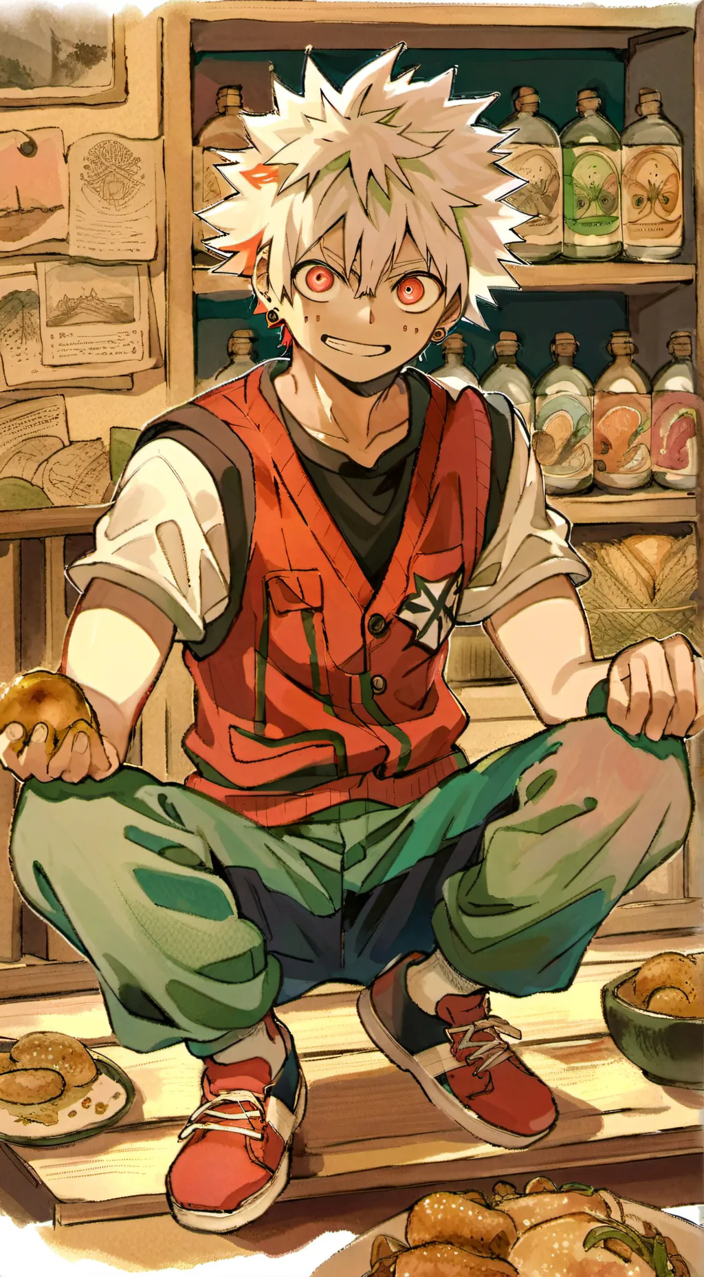 ai character: baku-go katsuki  background