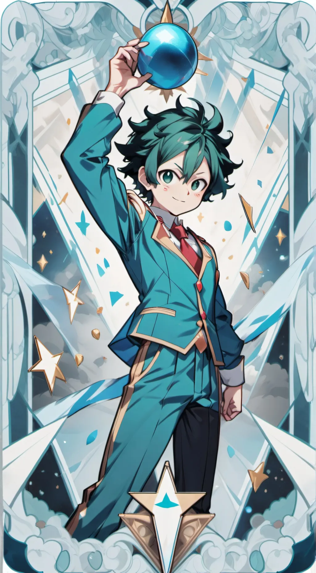 ai character: Mha Circus background