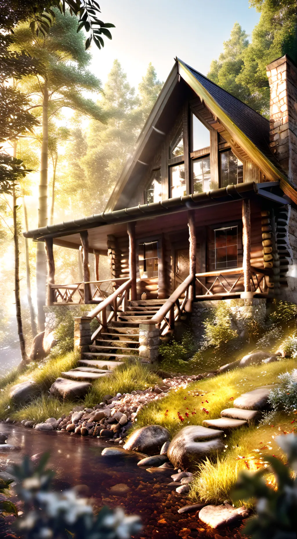 ai character: MHA - Camping background