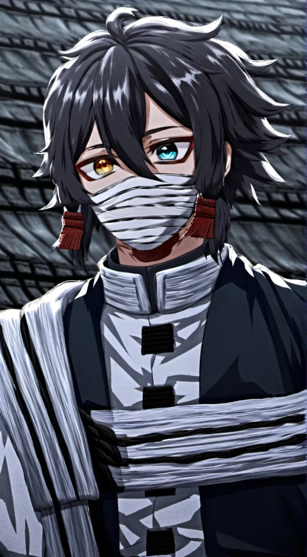 ai character: Iguro Obanai background